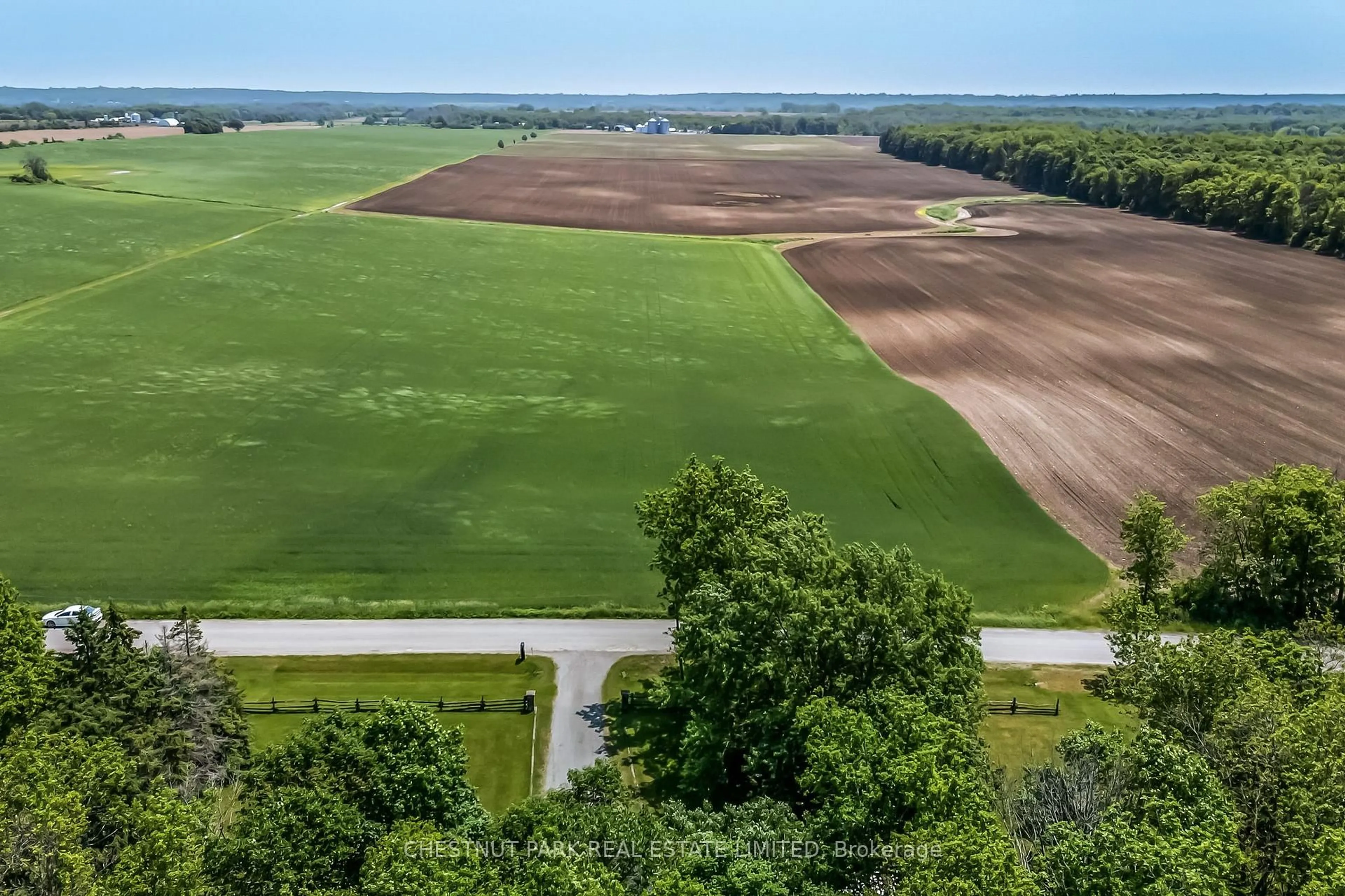 A pic from outside/outdoor area/front of a property/back of a property/a pic from drone, water/lake/river/ocean view for 173 Fry Rd, Prince Edward County Ontario K0K 2T0