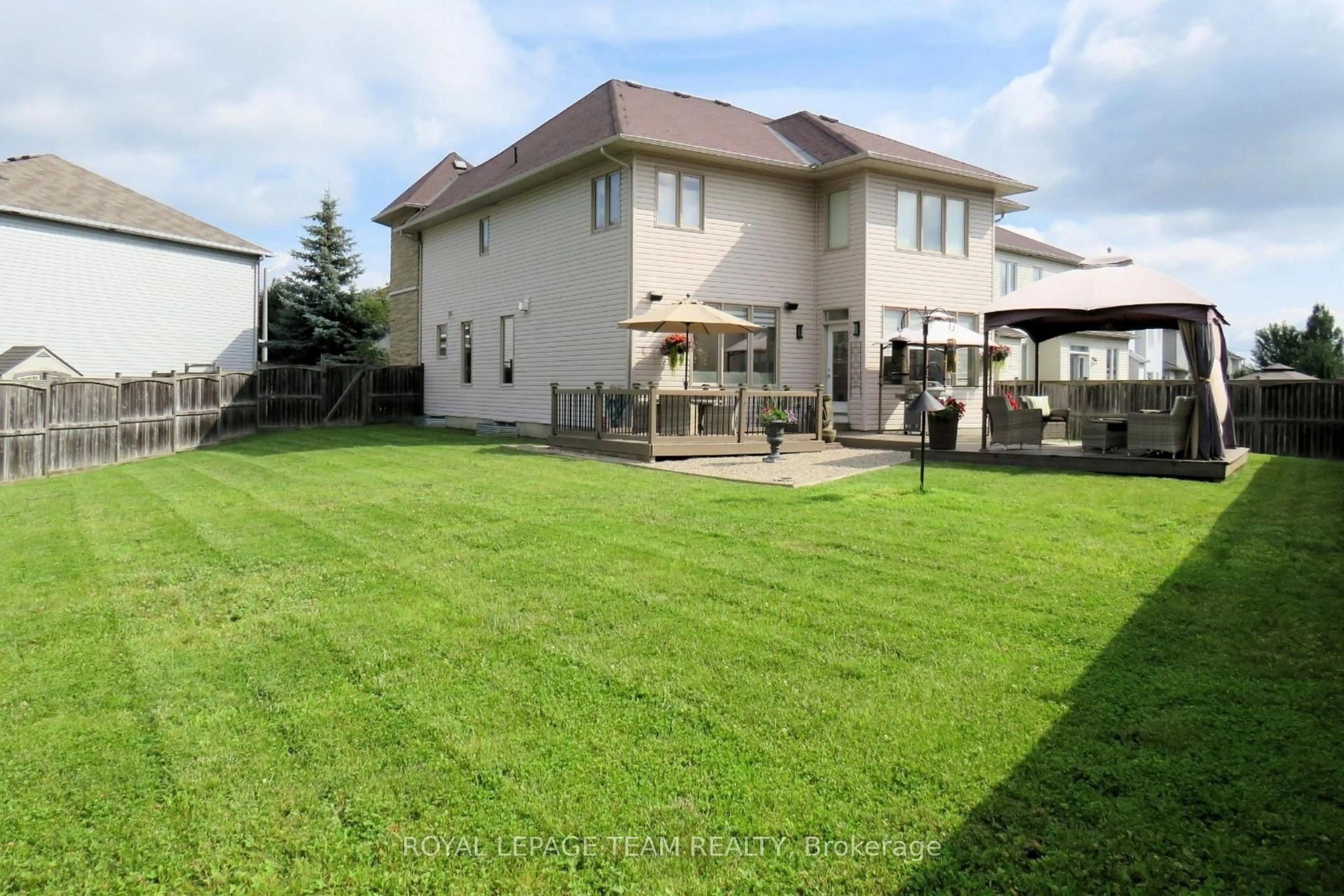 A pic from outside/outdoor area/front of a property/back of a property/a pic from drone, unknown for 144 Whernside Terr, Kanata Ontario K2W 0C6