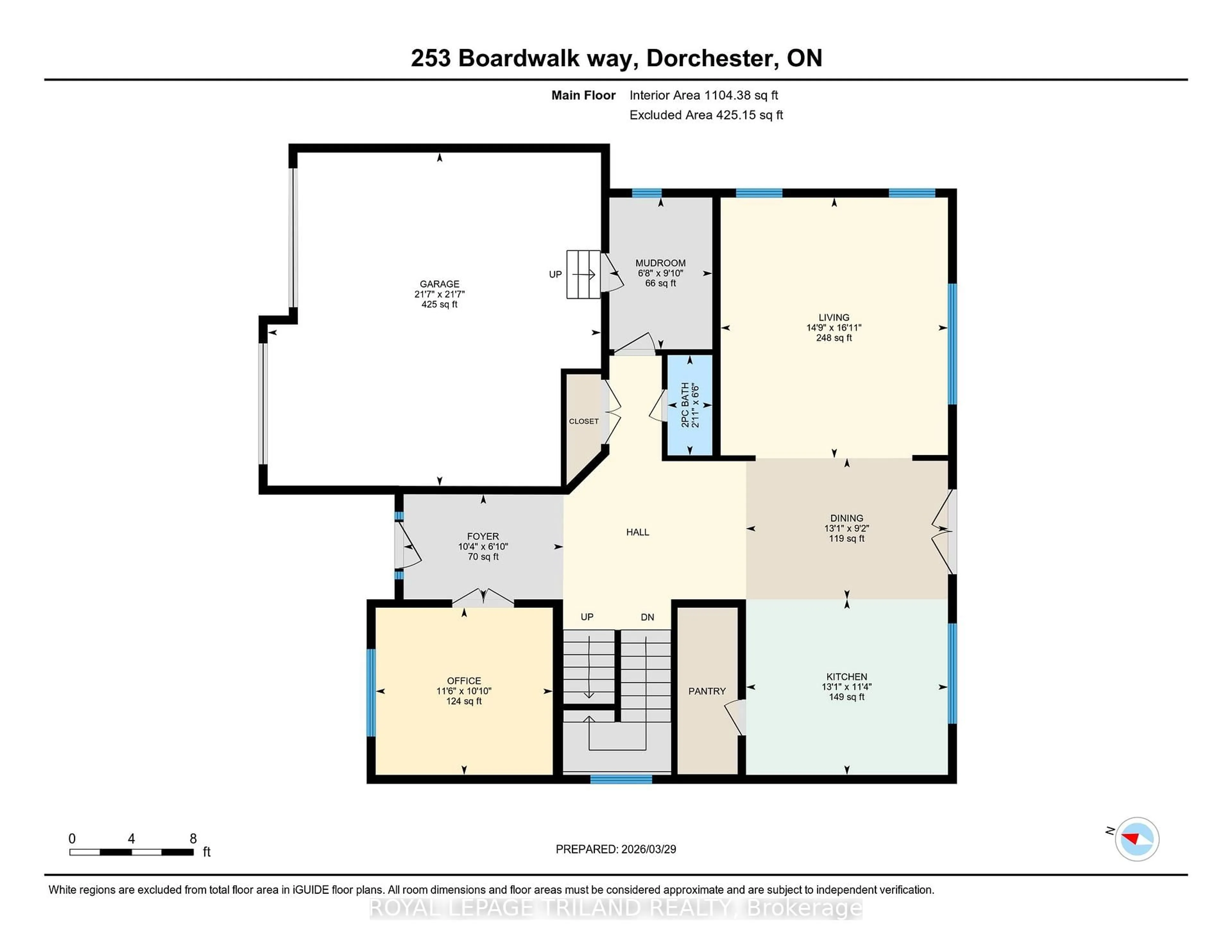 Floor plan for 253 Boardwalk Way, Thames Centre Ontario N0L 1G2