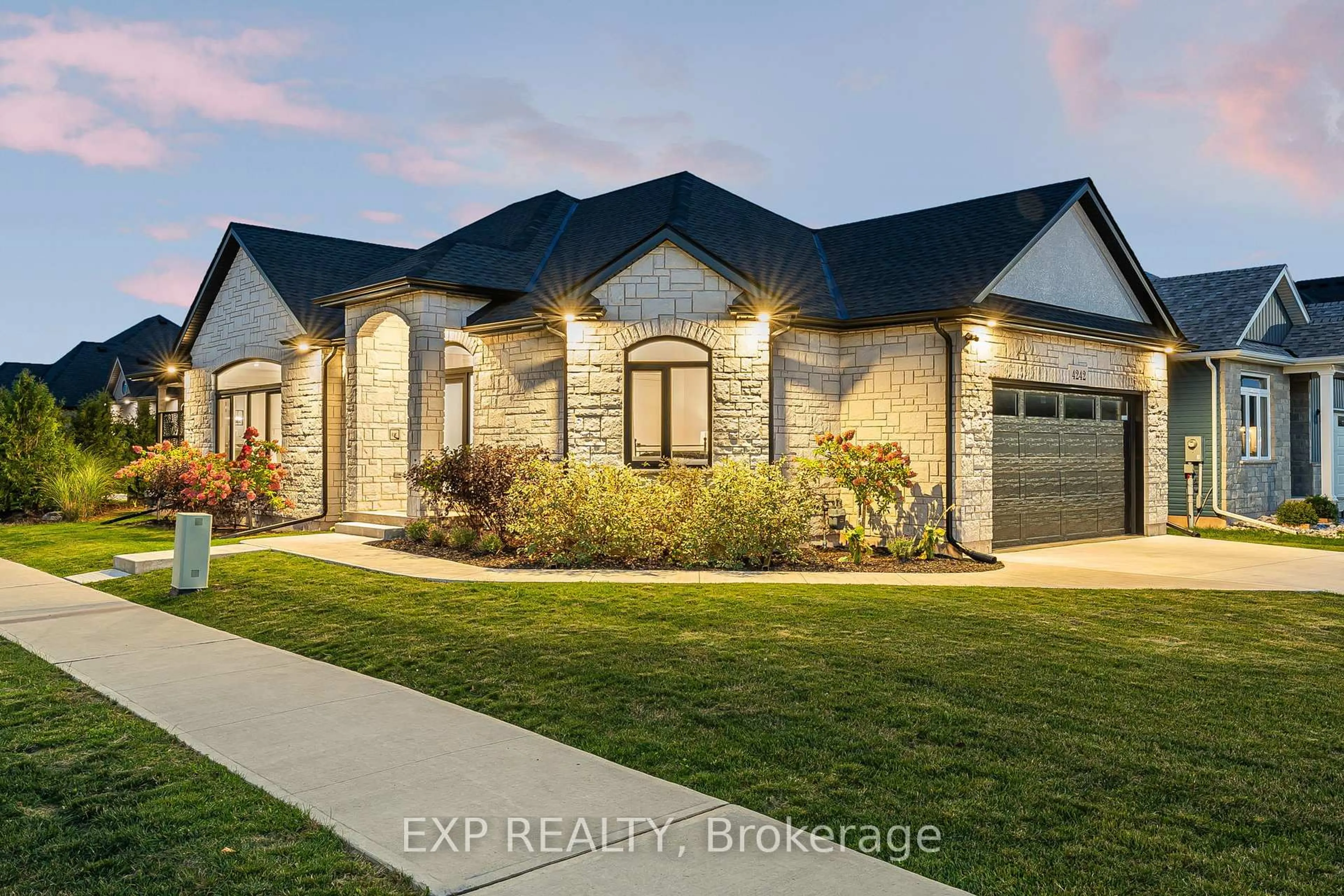 Home with brick exterior material, street for 4242 Village Creek Dr, Fort Erie Ontario L0S 1S0