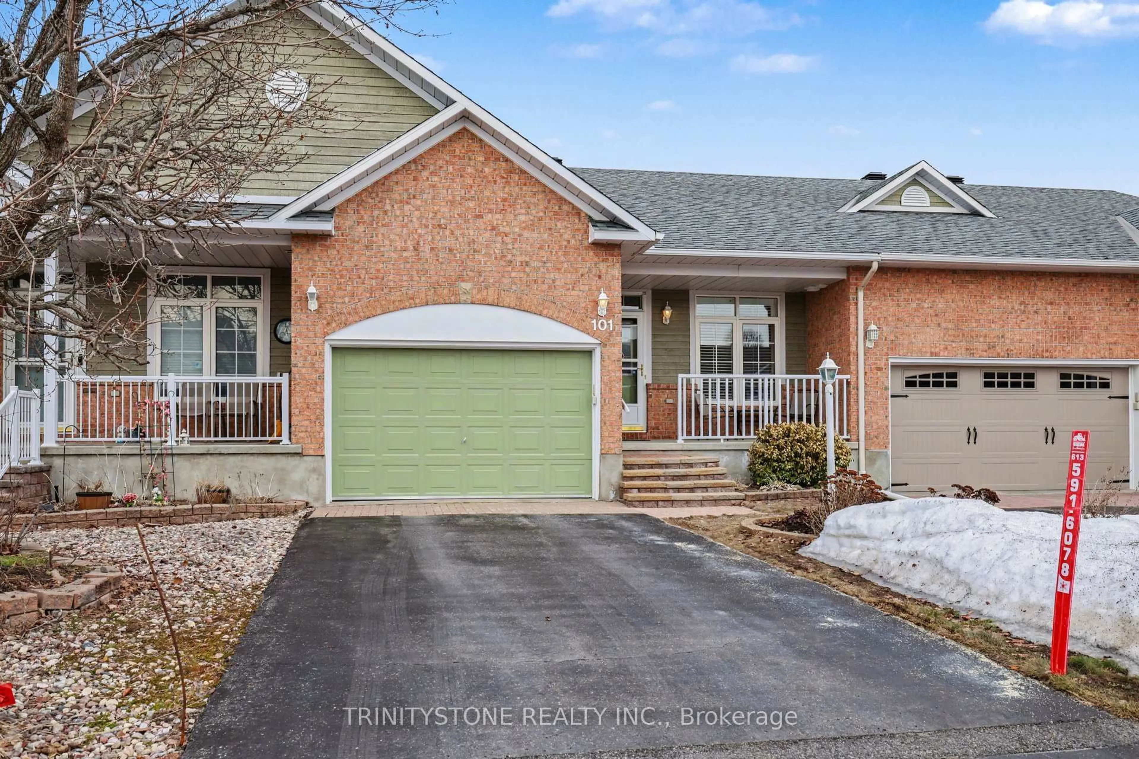 Home with brick exterior material, street for 101 Sable Run Dr, Ottawa Ontario K2S 1W7