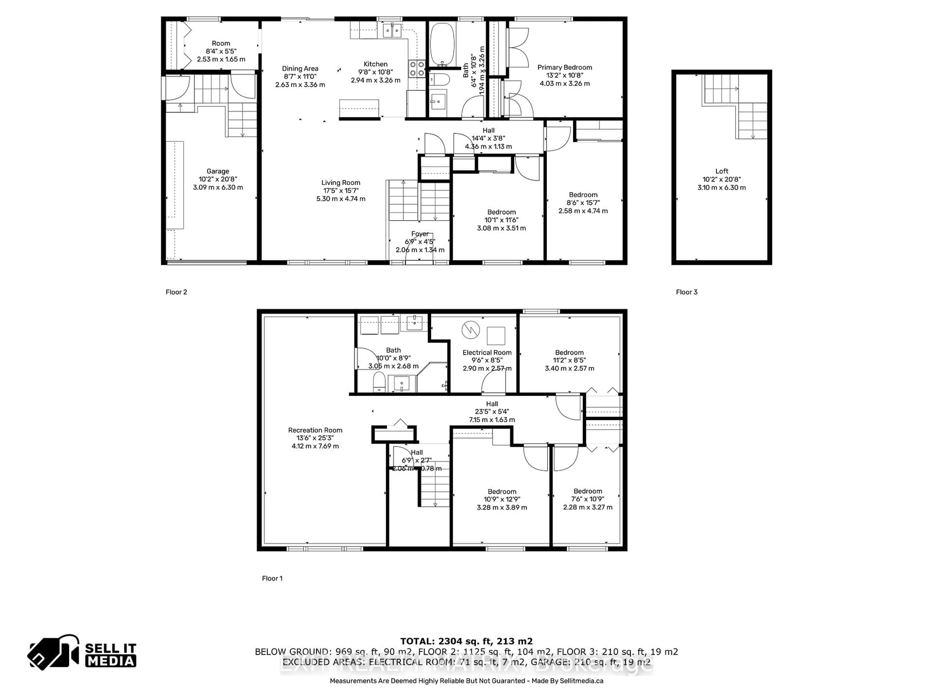 Floor plan for 58 Castlebeau St, Russell Ontario K0A 1W0