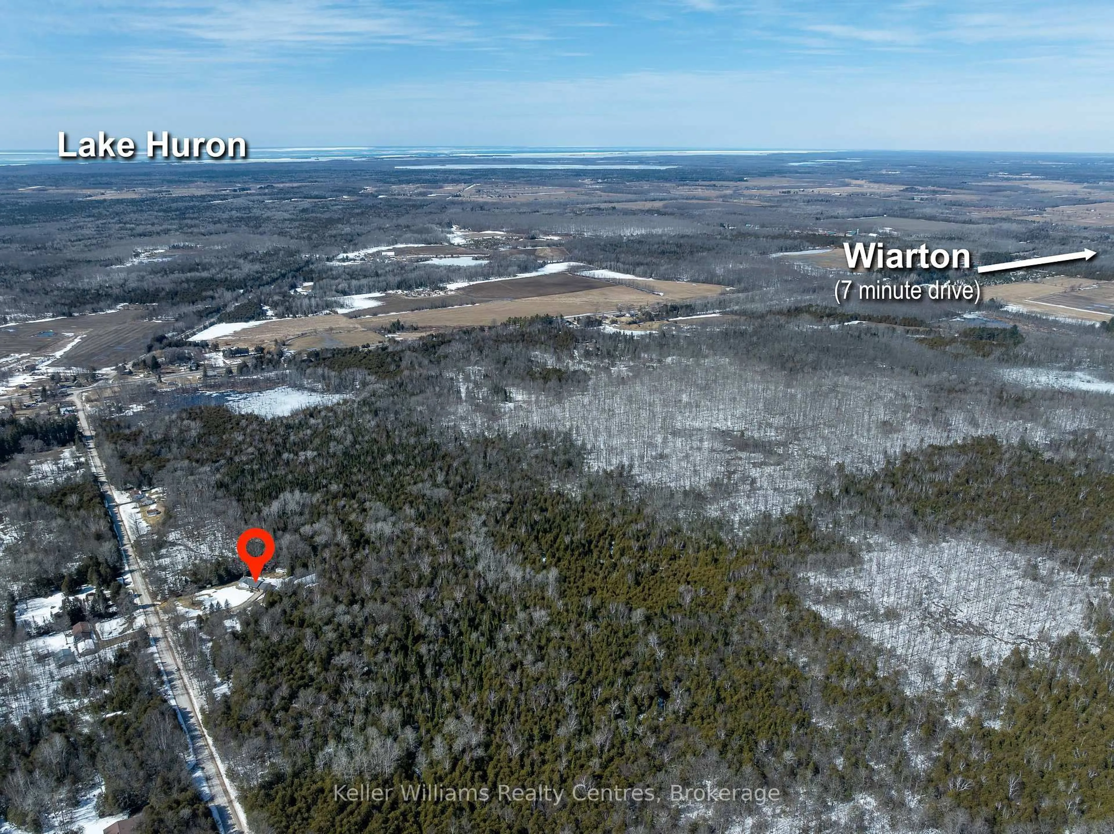 A pic from outside/outdoor area/front of a property/back of a property/a pic from drone, water/lake/river/ocean view for 361063 Concession 16, Georgian Bluffs Ontario N0H 2T0
