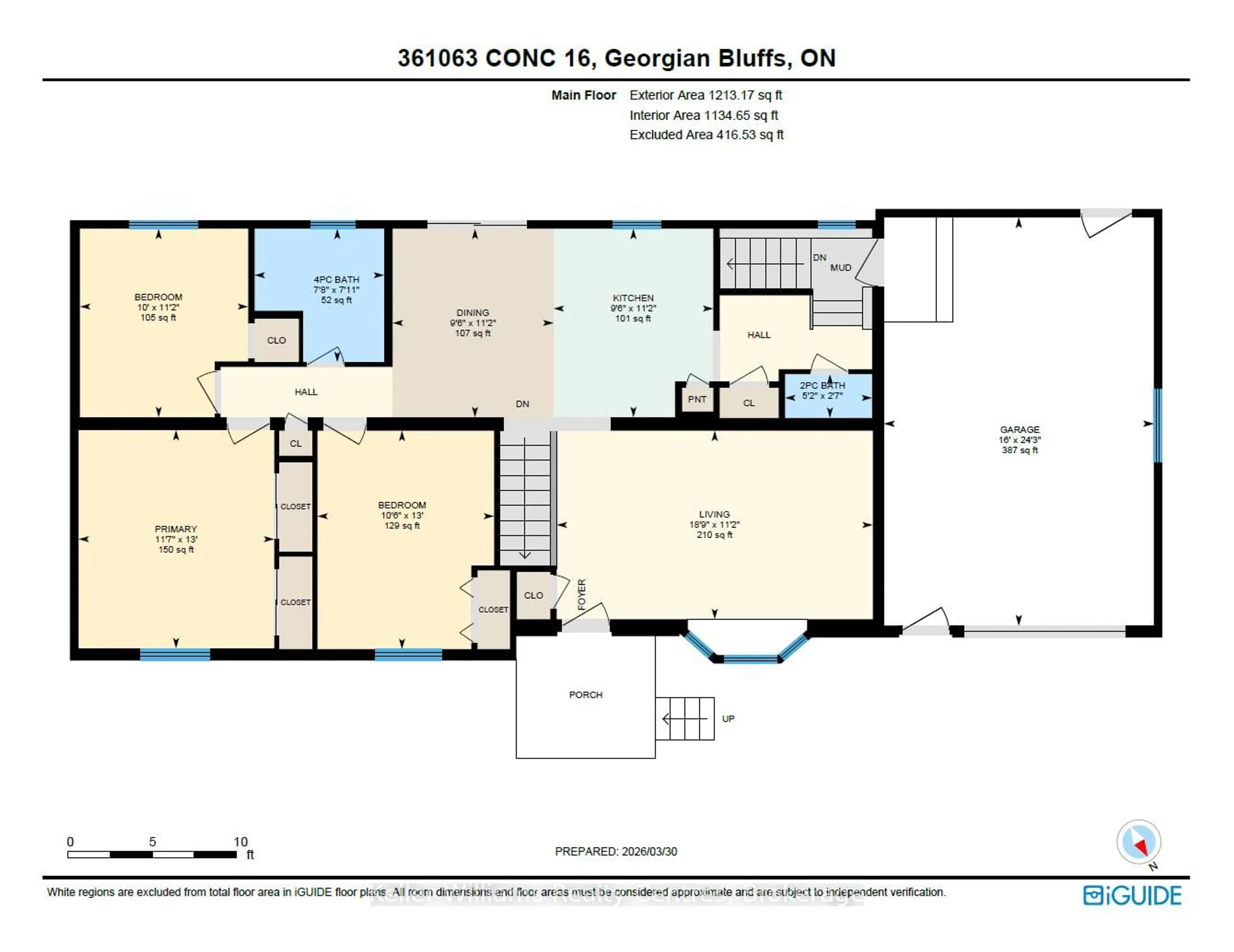 Floor plan for 361063 Concession 16, Georgian Bluffs Ontario N0H 2T0