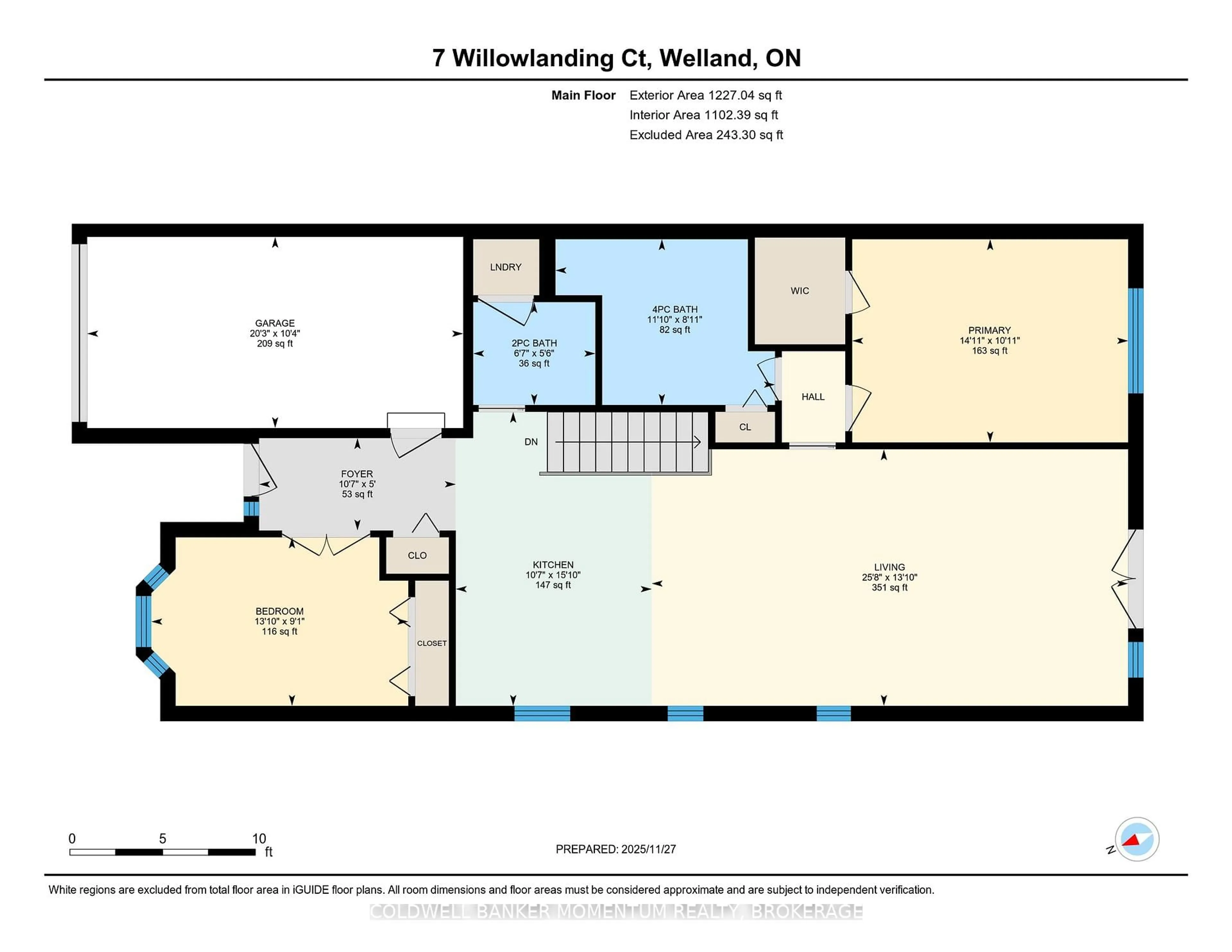 Floor plan for 7 Willowlanding Crt, Welland Ontario L3C 7L7