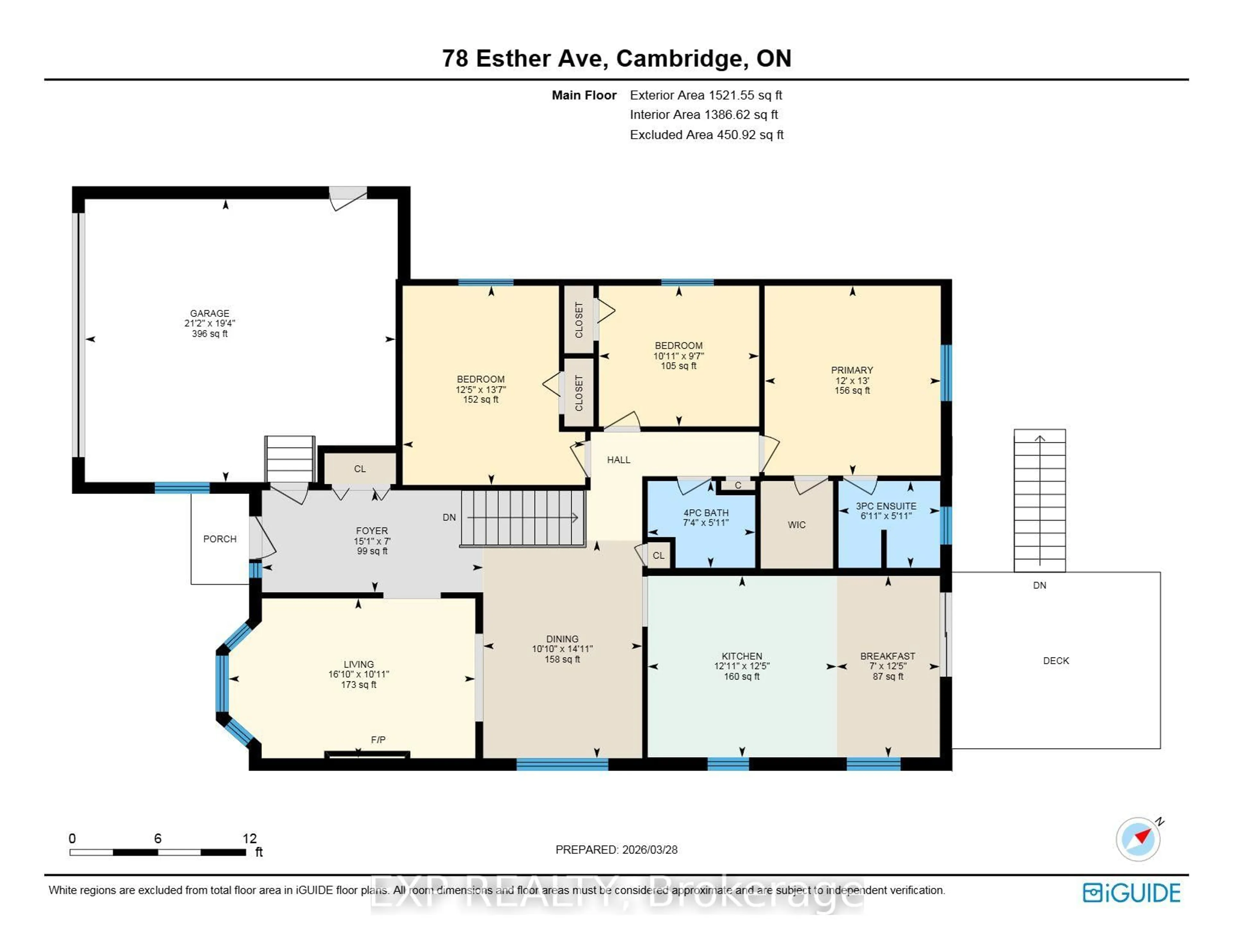 Floor plan for 78 Esther Ave, Cambridge Ontario N1S 4L6