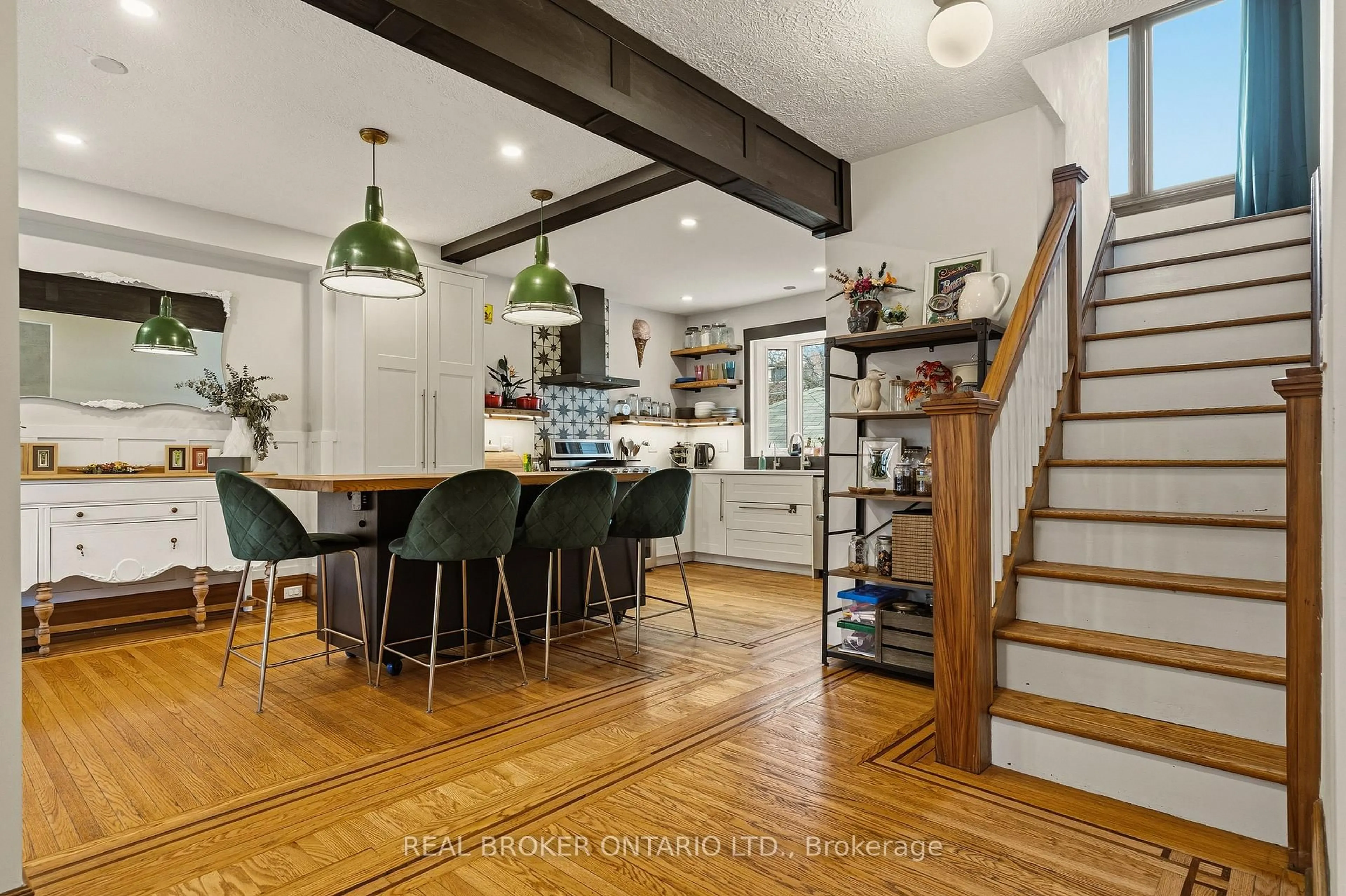 Open concept kitchen, unknown for 43 Balsam Ave, Hamilton Ontario L8M 3A9