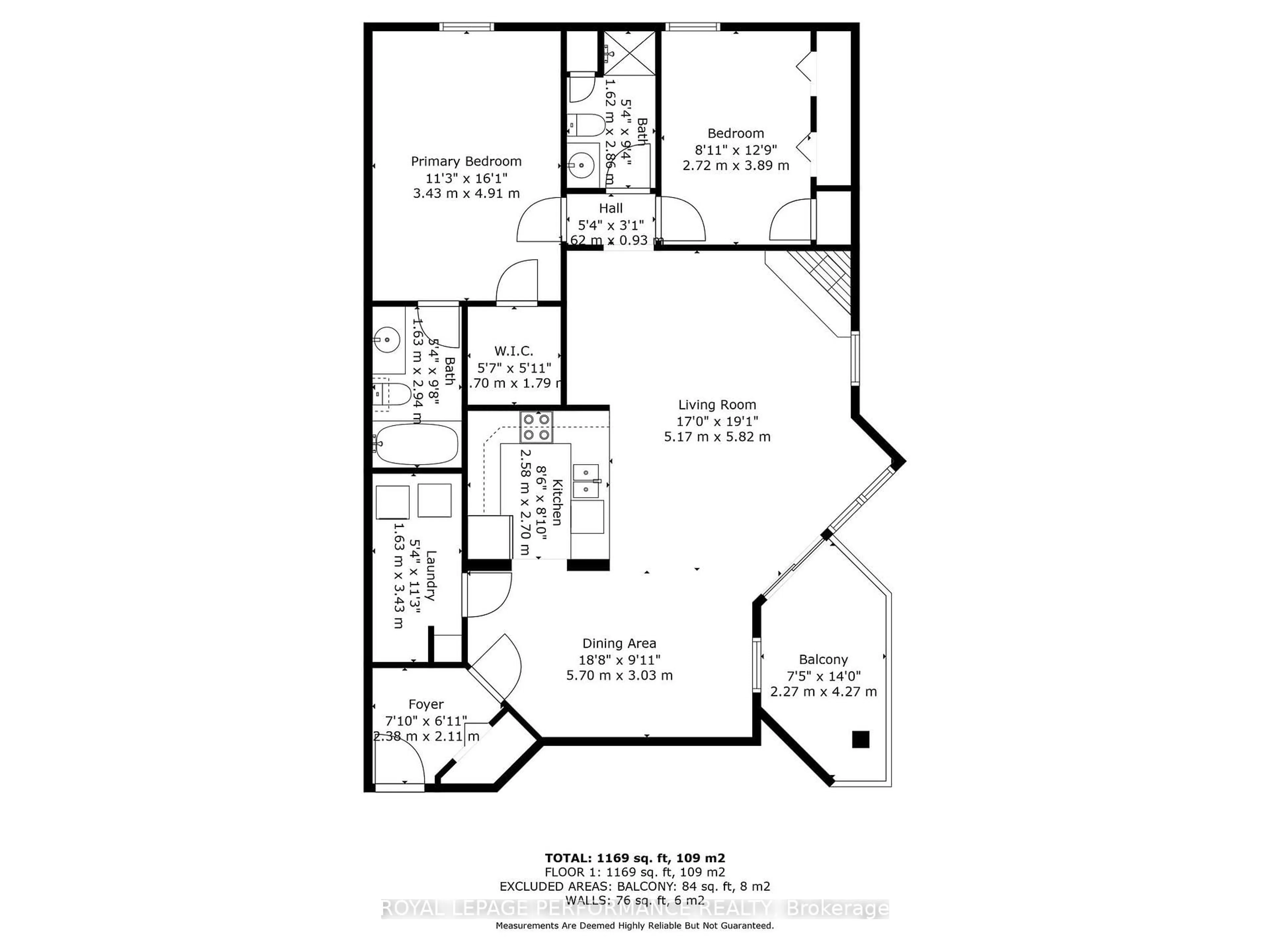 Floor plan for 301 Water St #104, Cornwall Ontario K6J 1A5