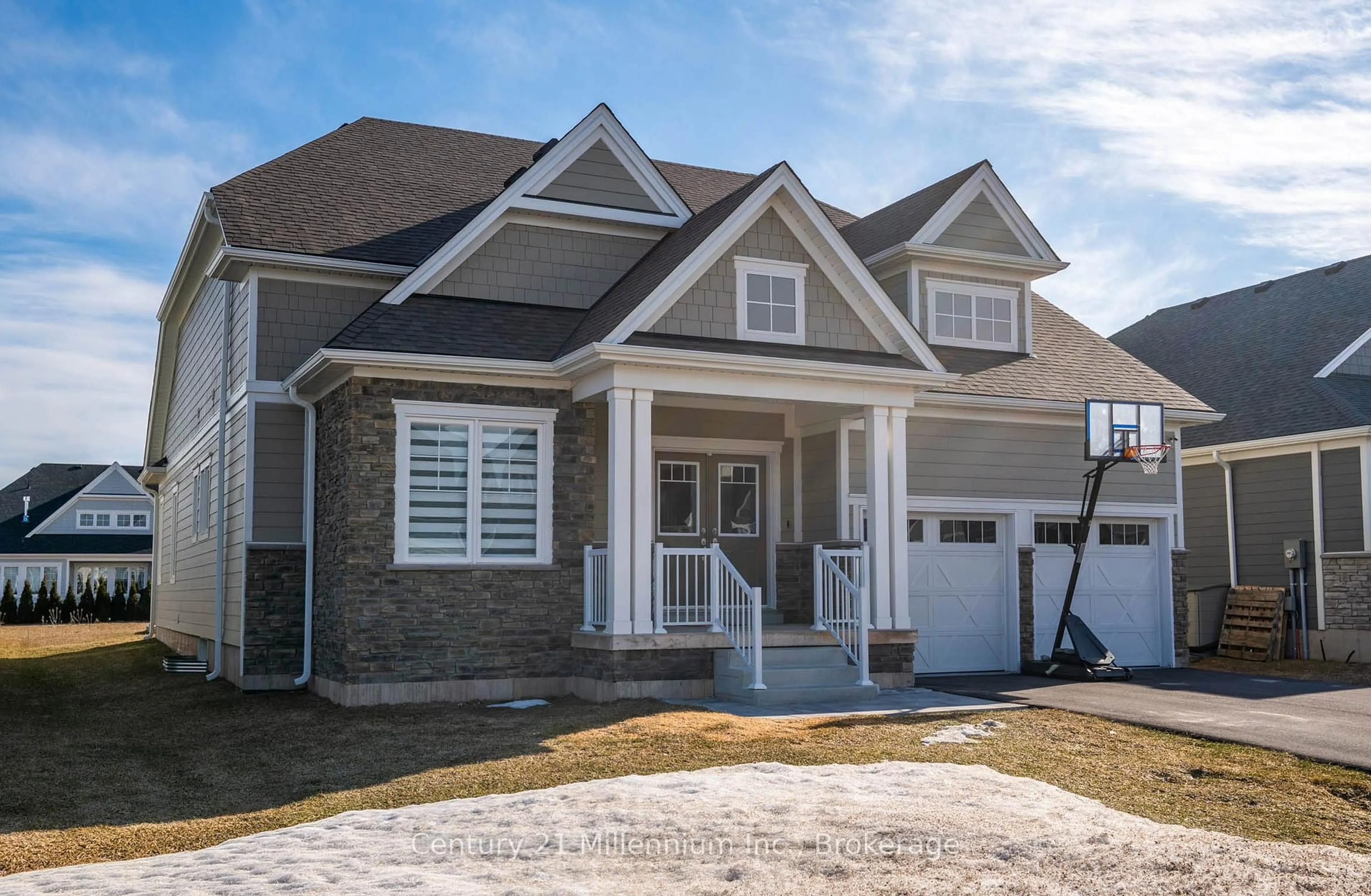 Home with vinyl exterior material, street for 103 Laurens Lane, Georgian Bluffs Ontario N0H 1S0