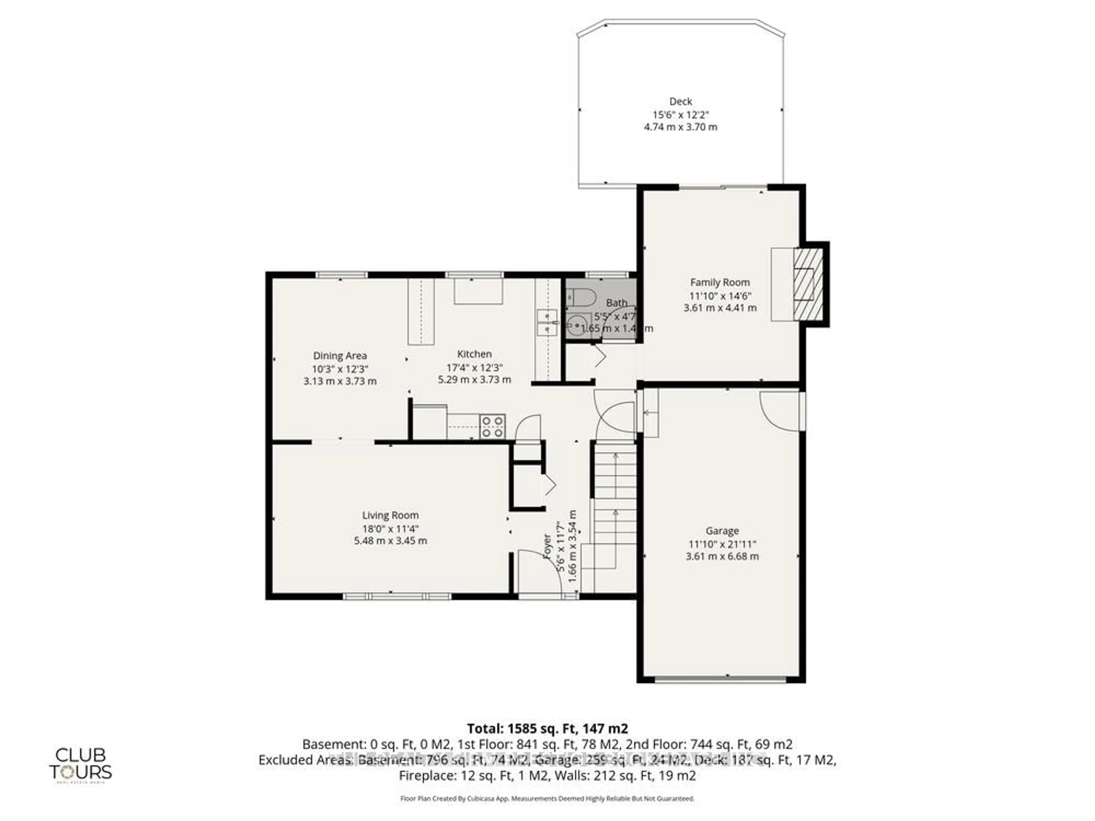 Floor plan for 126 Gardenvale Cres, London South Ontario N6J 4B9