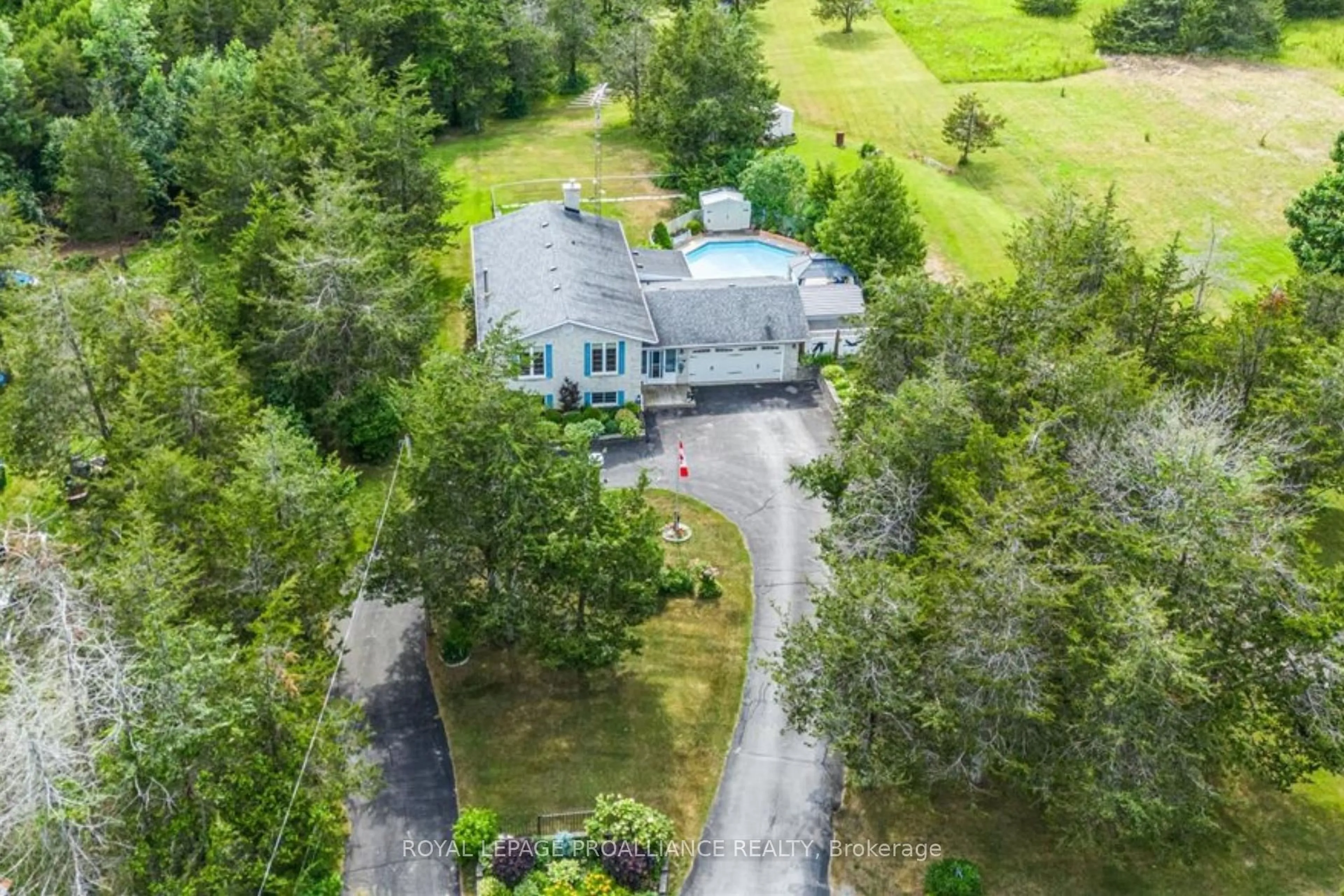A pic from outside/outdoor area/front of a property/back of a property/a pic from drone, water/lake/river/ocean view for 2475C Shannonville Rd, Tyendinaga Ontario K0K 2V0