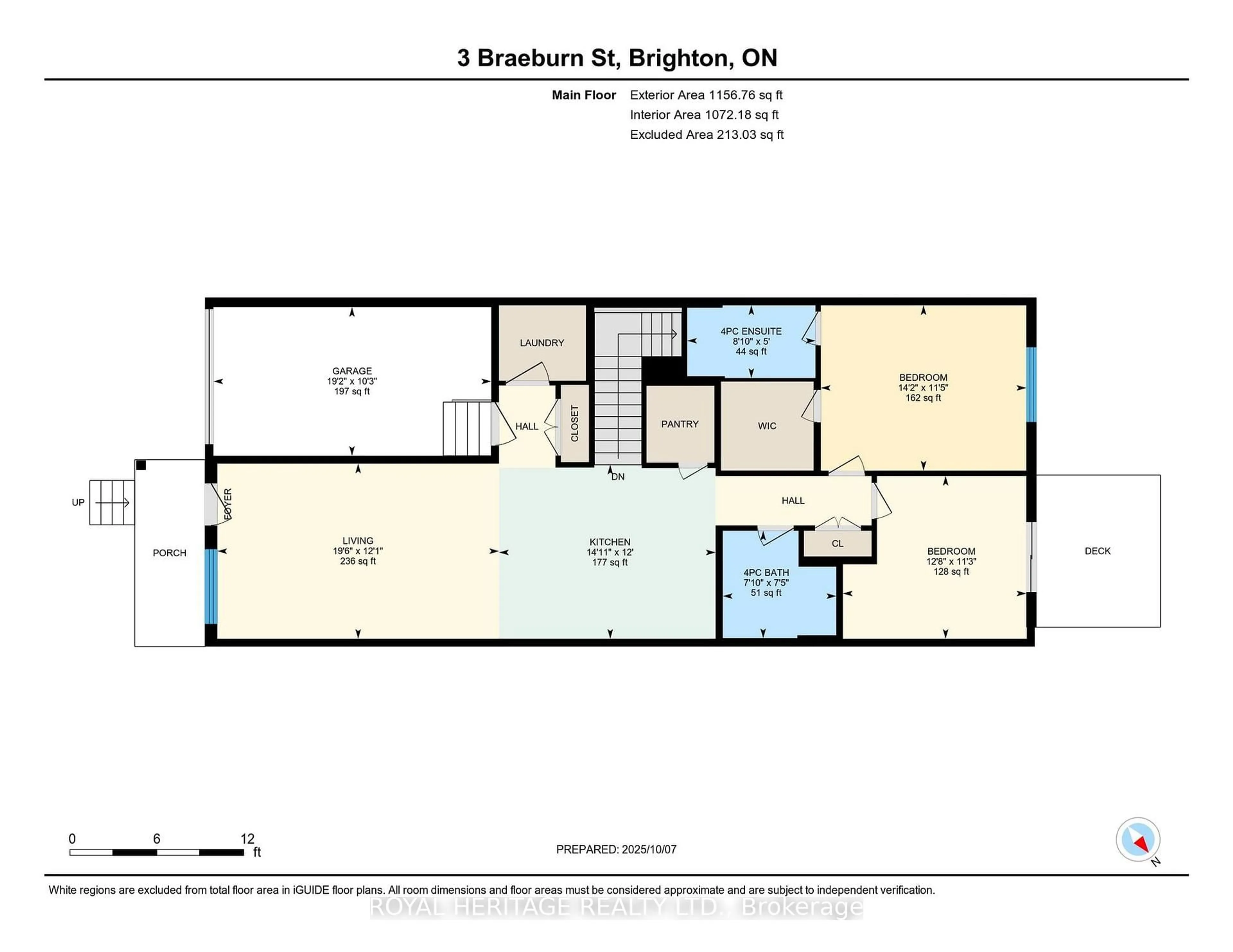 Floor plan for 3 Braeburn St, Brighton Ontario K0K 1H0