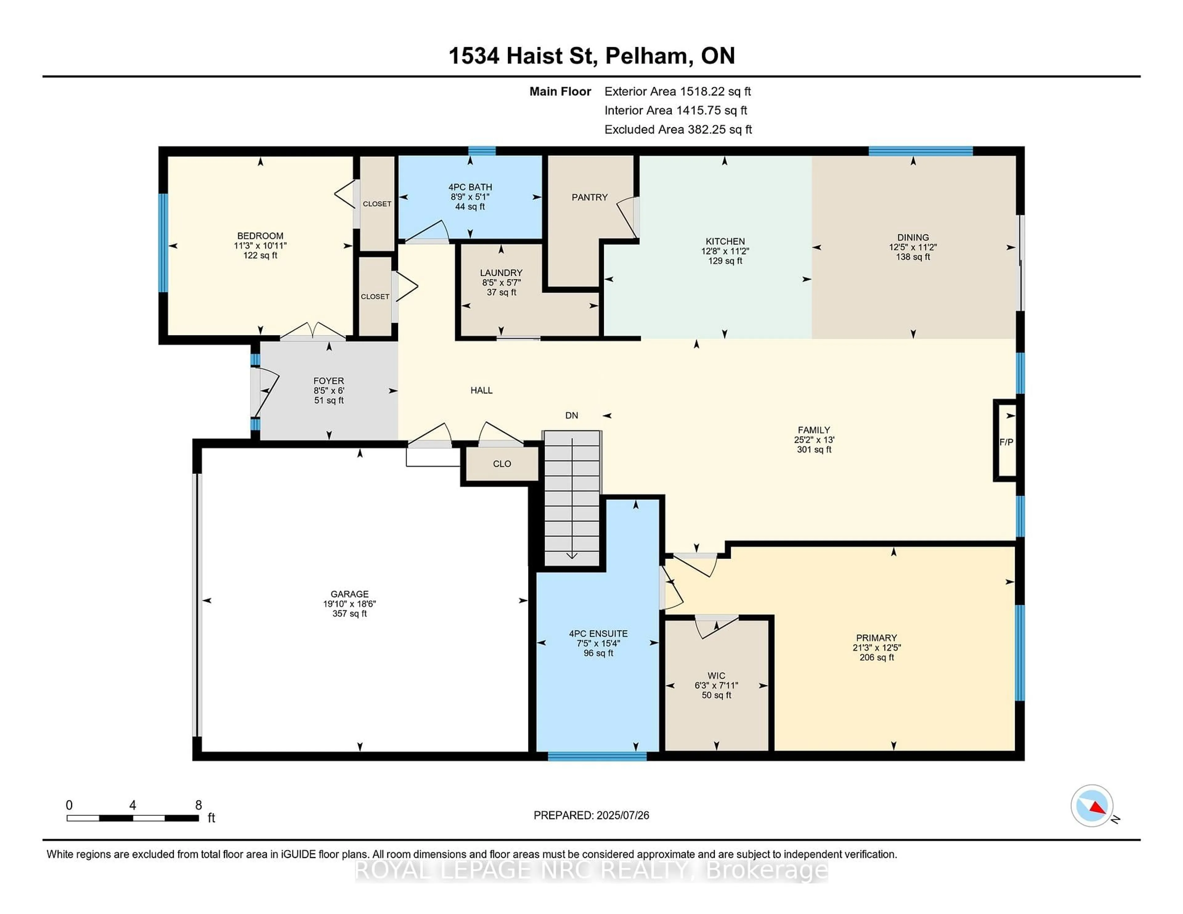Floor plan for 1534 Haist St, Pelham Ontario L0S 1E5
