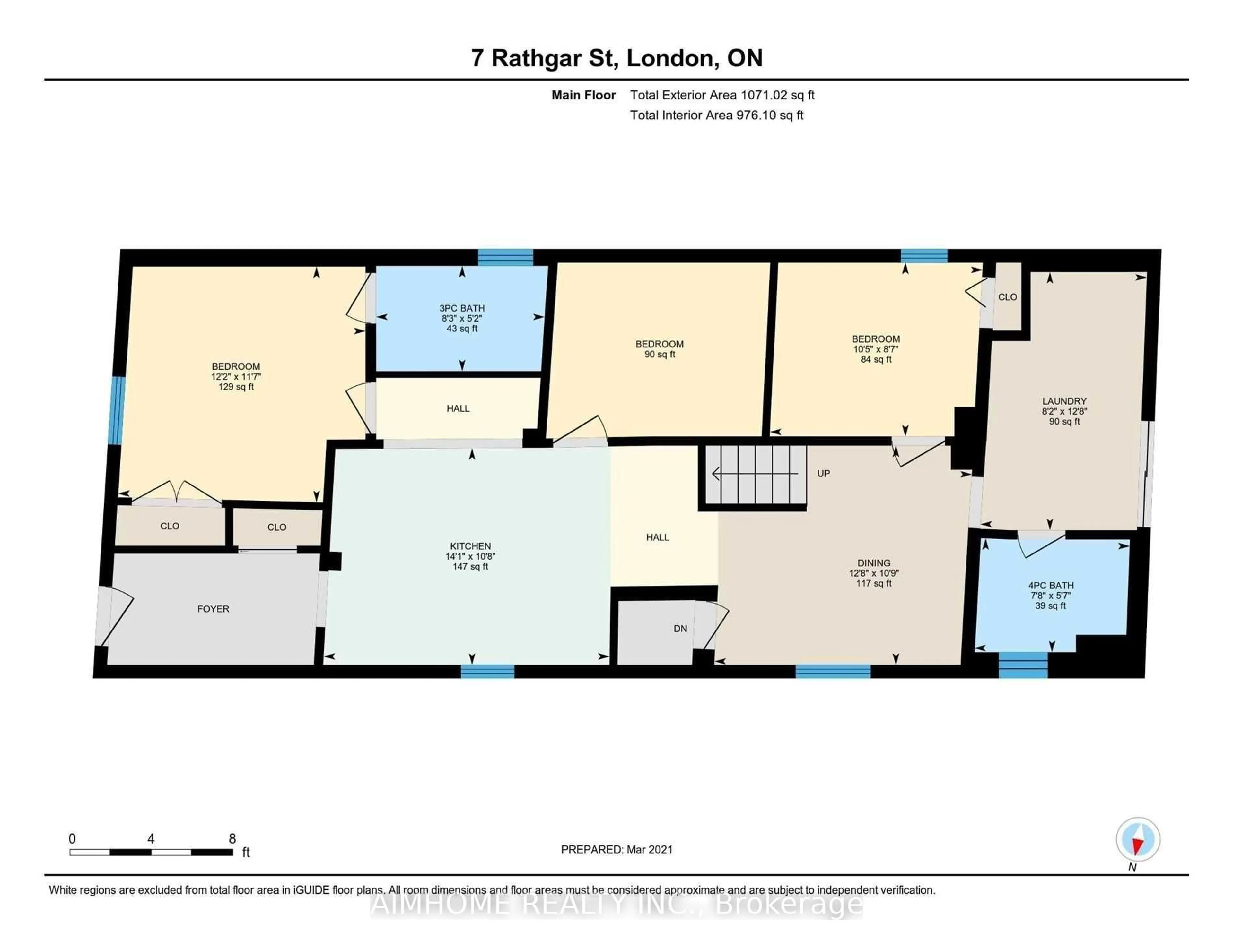 Floor plan for 7 Rathgar St, London East Ontario N5Z 1Y3