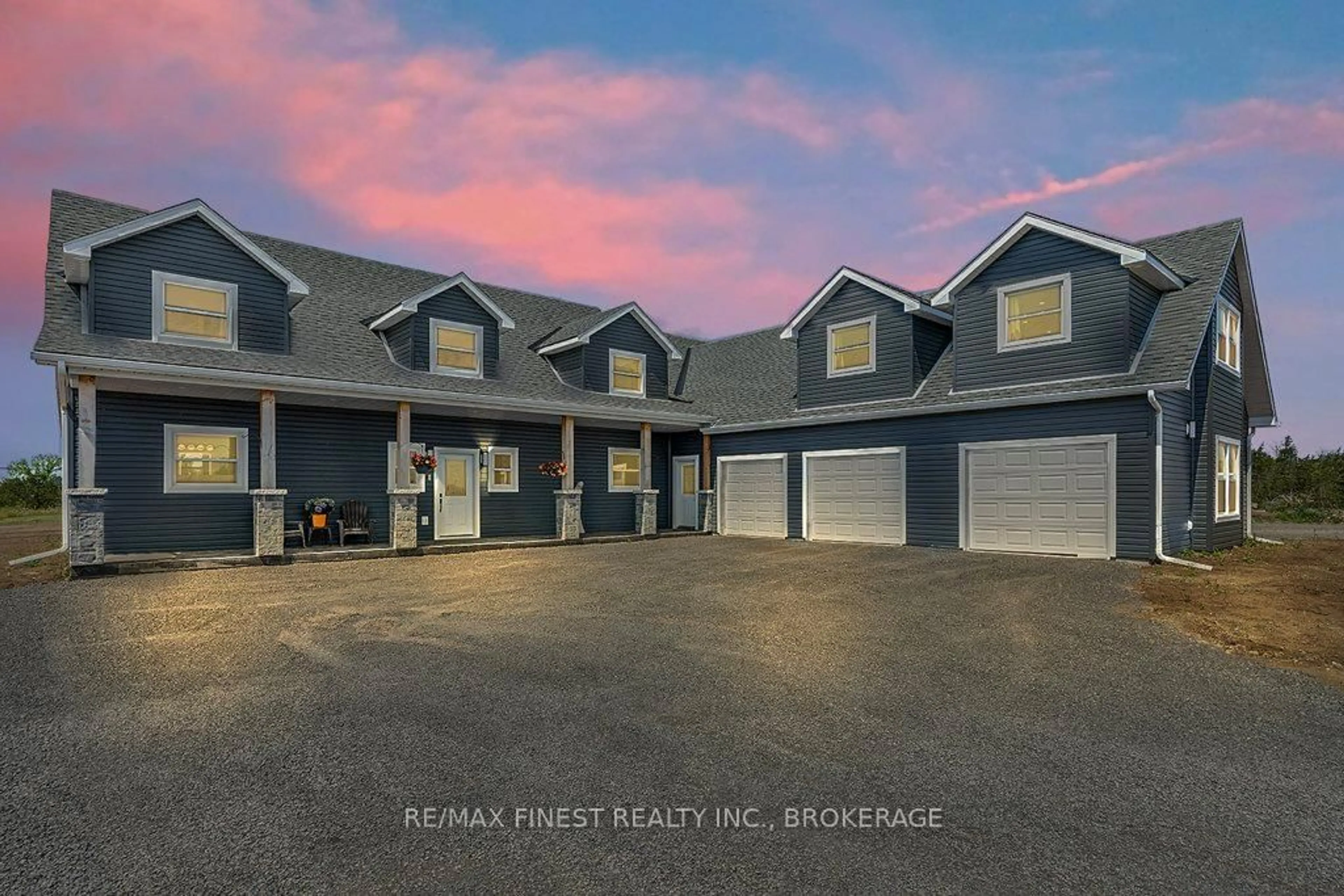 A pic from outside/outdoor area/front of a property/back of a property/a pic from drone, street for 952 County Road 6, Bissett Creek Ontario K0H 2H0