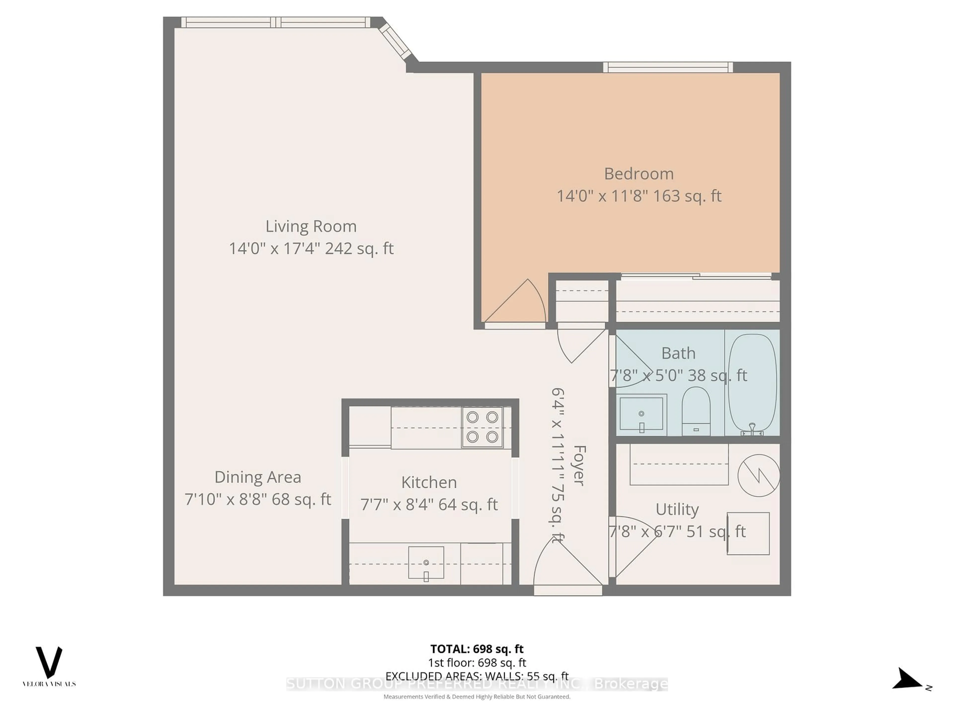 Floor plan for 45 Pond Mills Rd #1615, London South Ontario N5Z 4W5