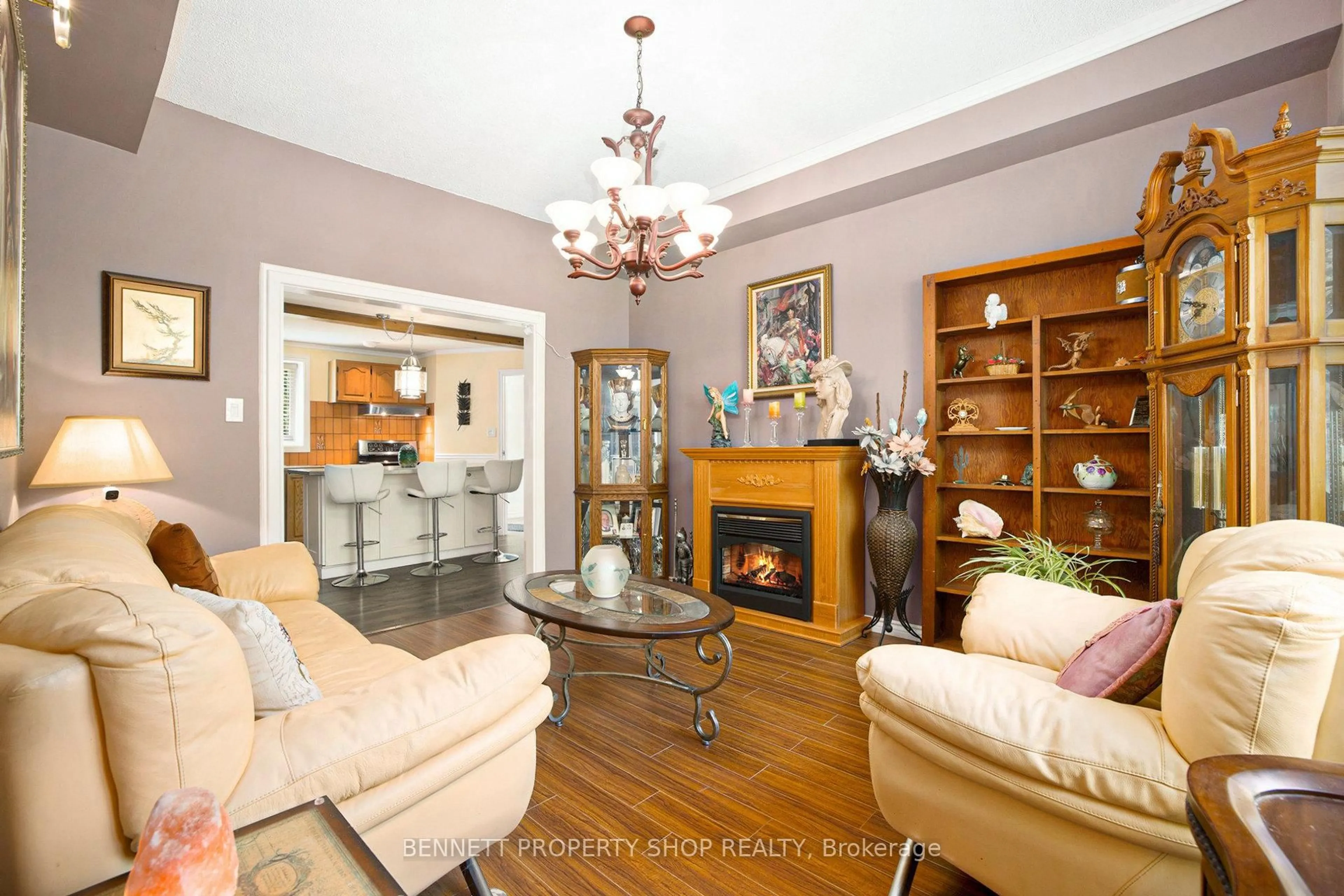 Living room with furniture, wood/laminate floor for 3834 Woodkilton Rd, Casselman Ontario K0A 1M0