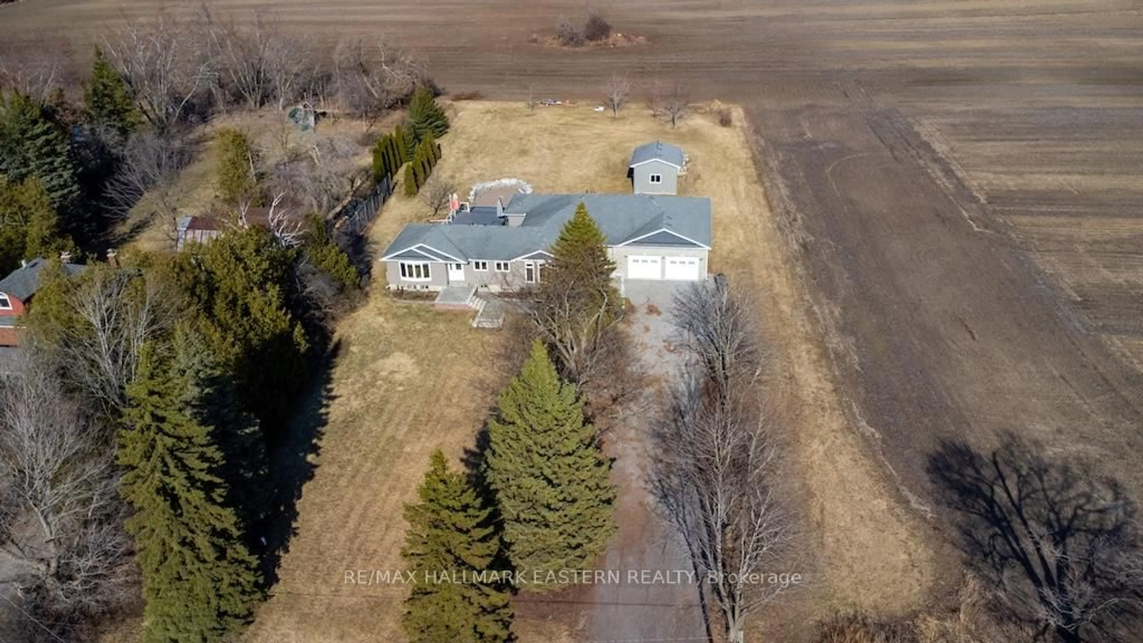 A pic from outside/outdoor area/front of a property/back of a property/a pic from drone, building for 4782 Regional Rd 57, Kawartha Lakes Ontario L0B 1K0