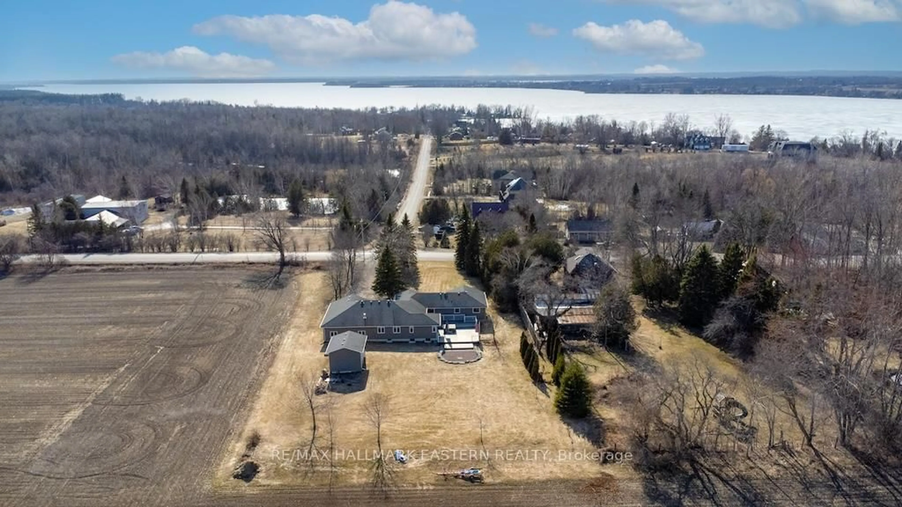 A pic from outside/outdoor area/front of a property/back of a property/a pic from drone, water/lake/river/ocean view for 4782 Regional Rd 57, Kawartha Lakes Ontario L0B 1K0