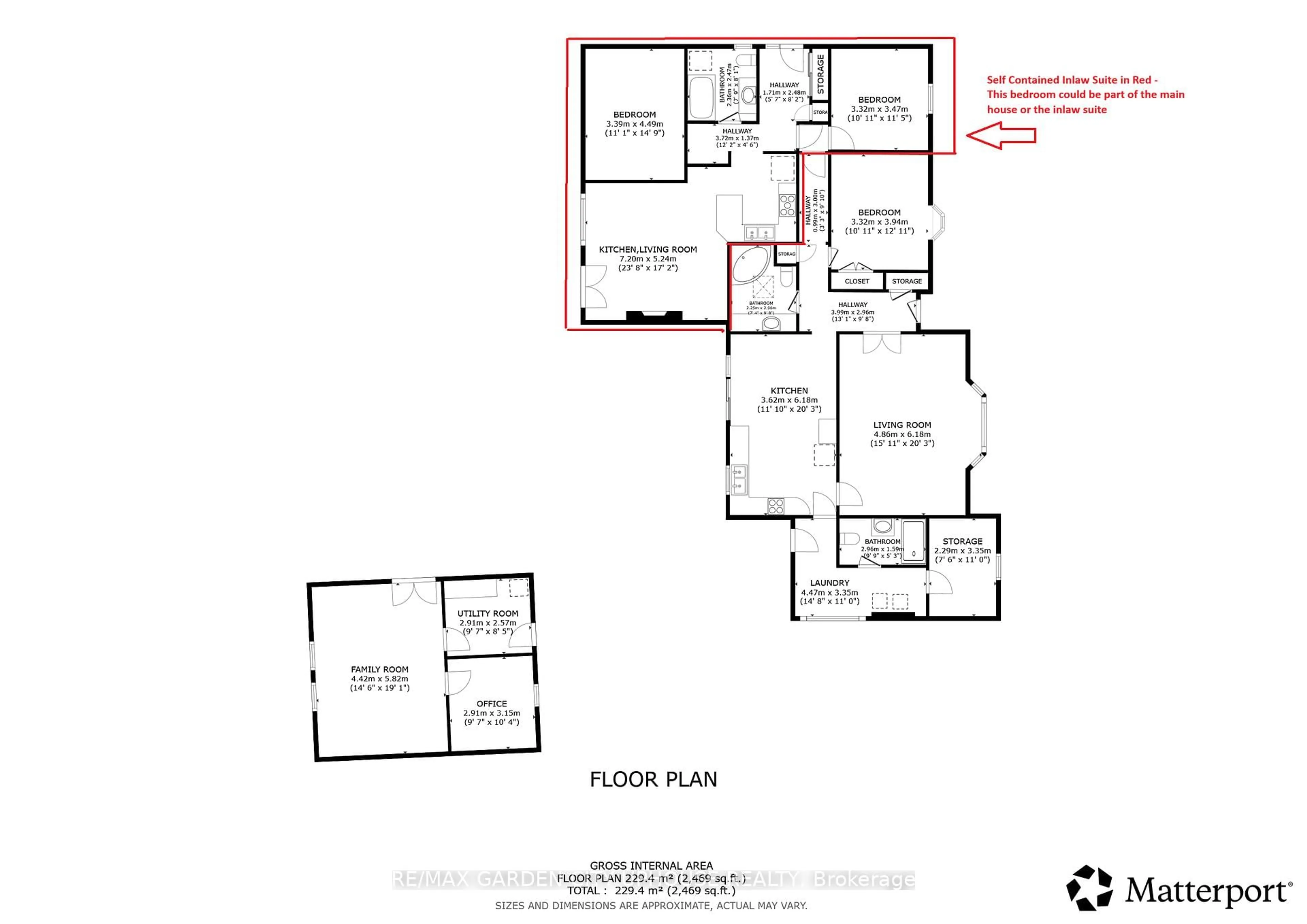 Floor plan for 190 FIRST STREET LOUTH St, St. Catharines Ontario L2S 0A6
