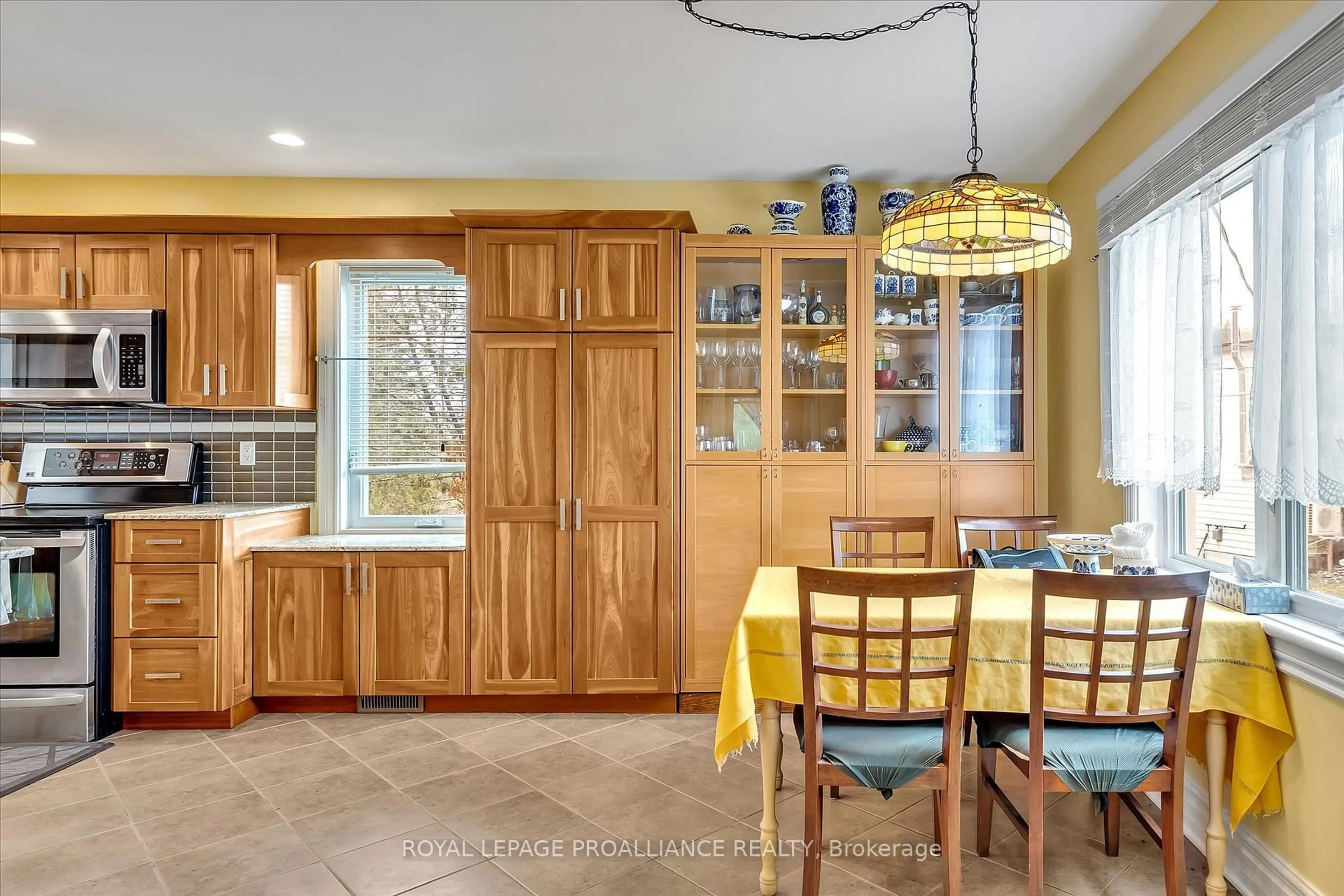 Open concept kitchen, ceramic/tile floor for 14 Burchat St, Dacre Ontario K0J 1N0