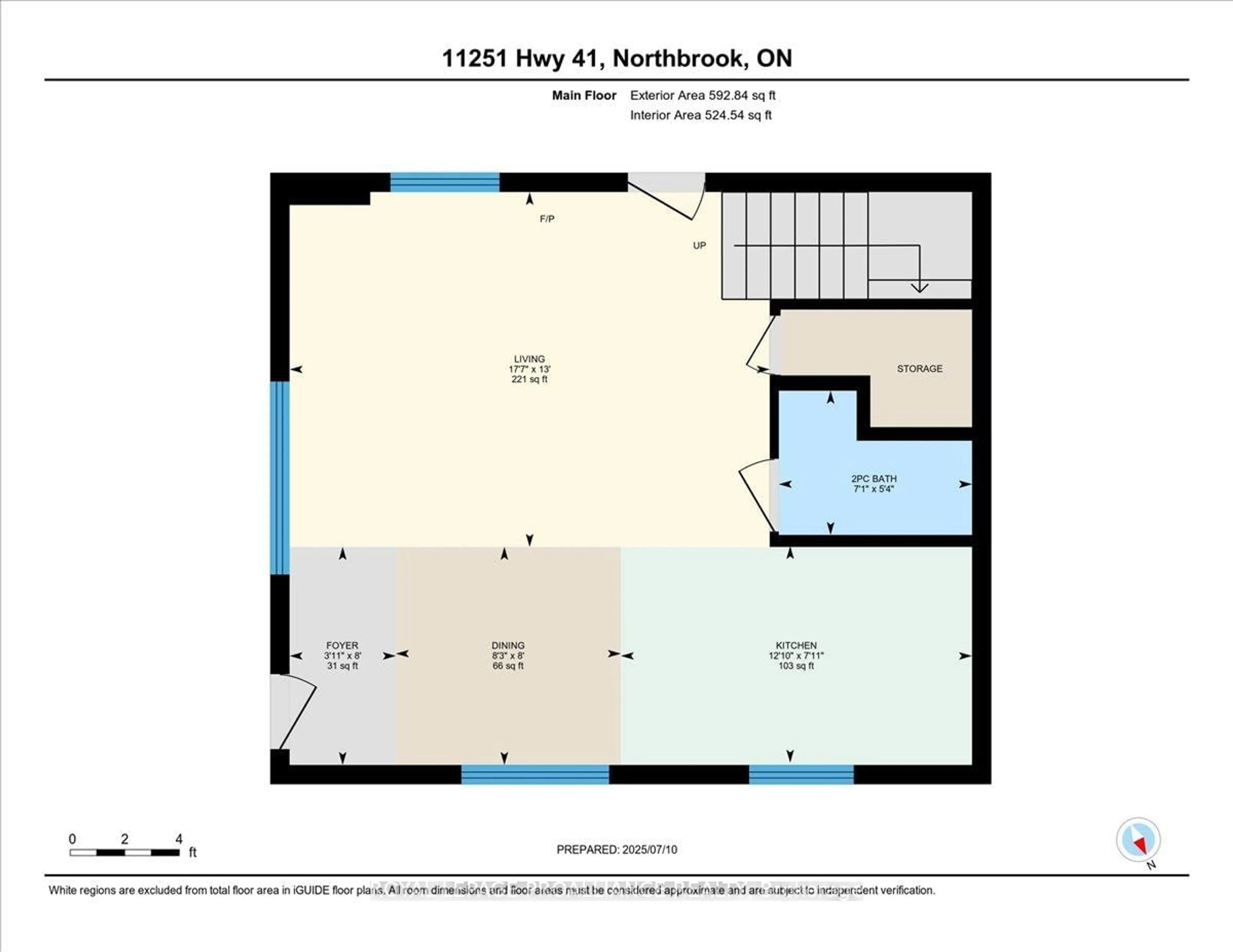 Floor plan for 11251B Highway 41, Kaladar Ontario K0H 1Z0