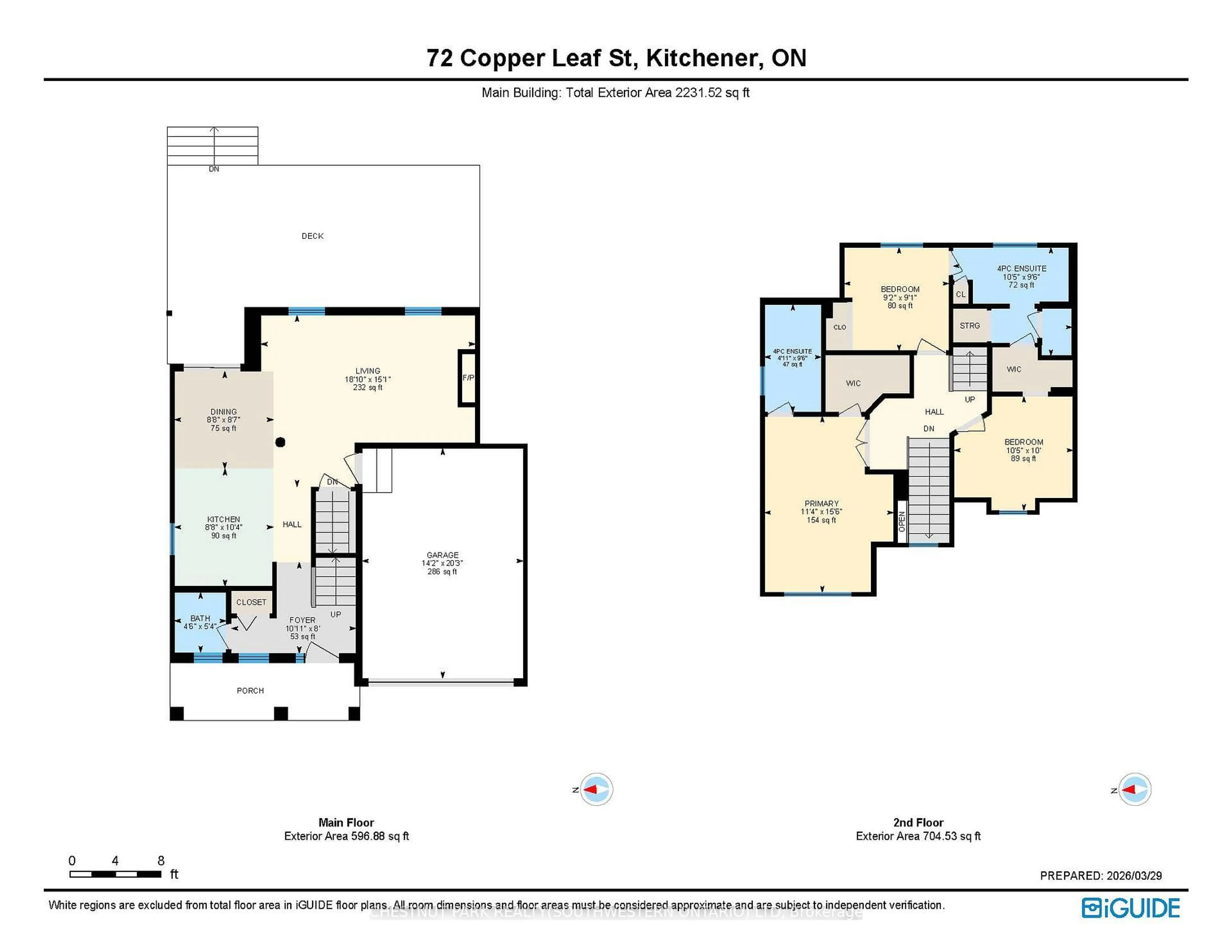 Floor plan for 72 Copper Leaf St, Kitchener Ontario N2E 3T5