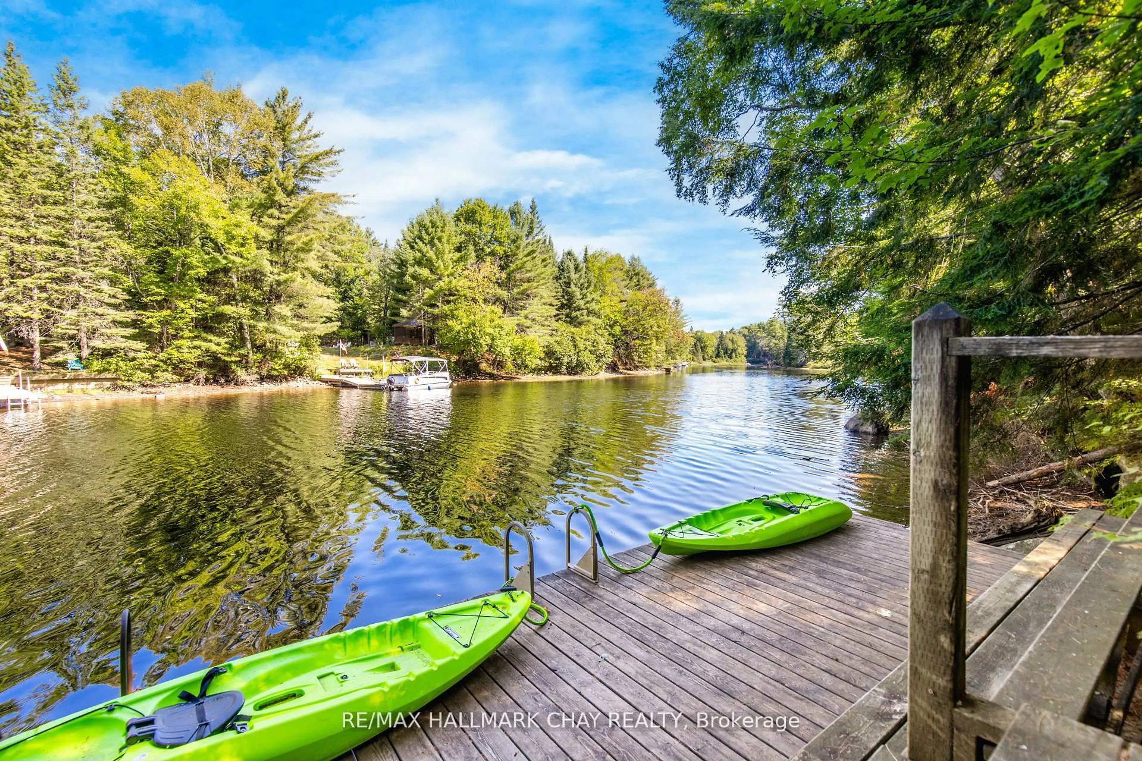 Patio, water/lake/river/ocean view for 182 Brodie Kay Tr, Huntsville Ontario P0B 1L0