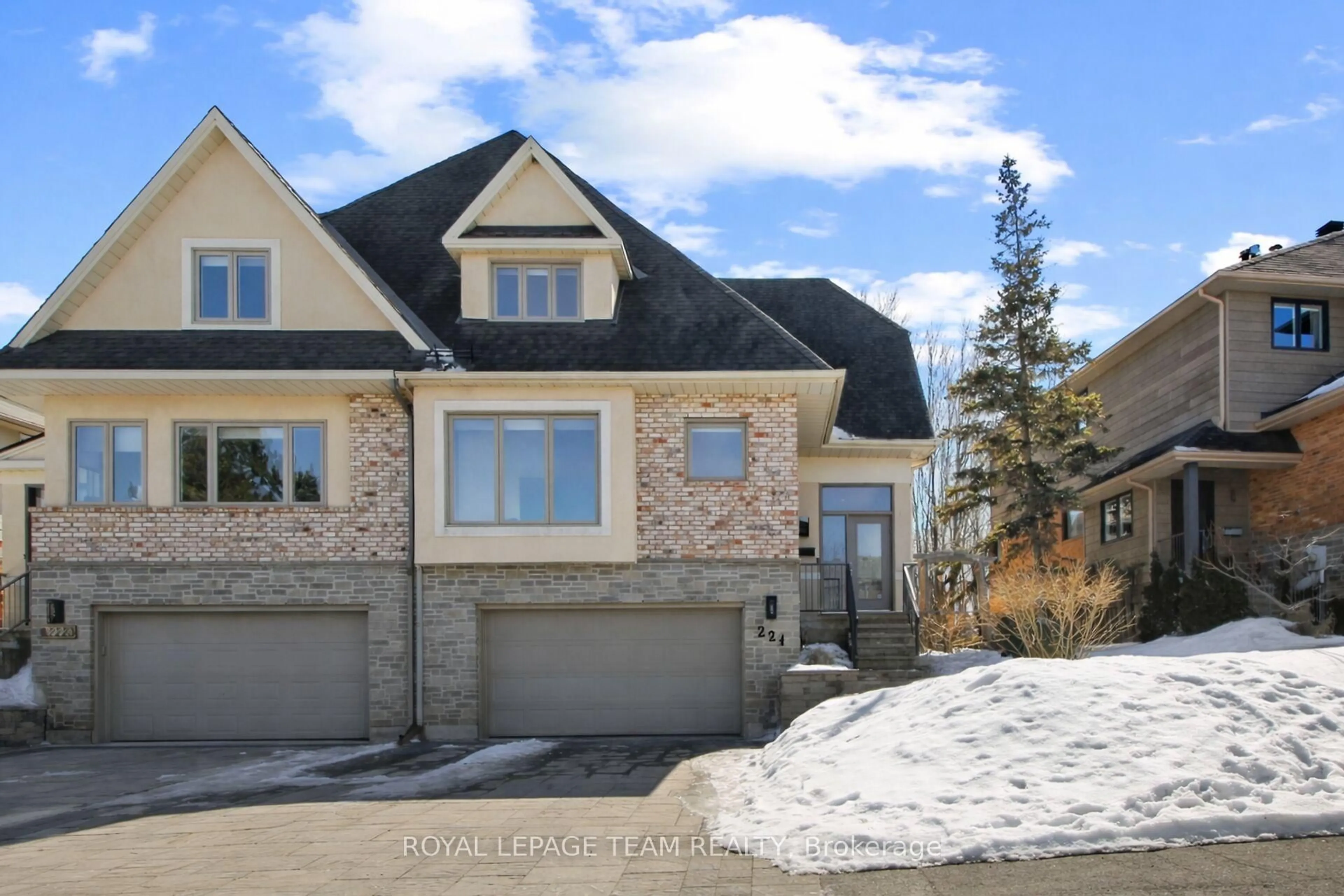 Home with brick exterior material, unknown for 224 Knudson Dr, Ottawa Ontario K2K 2N7