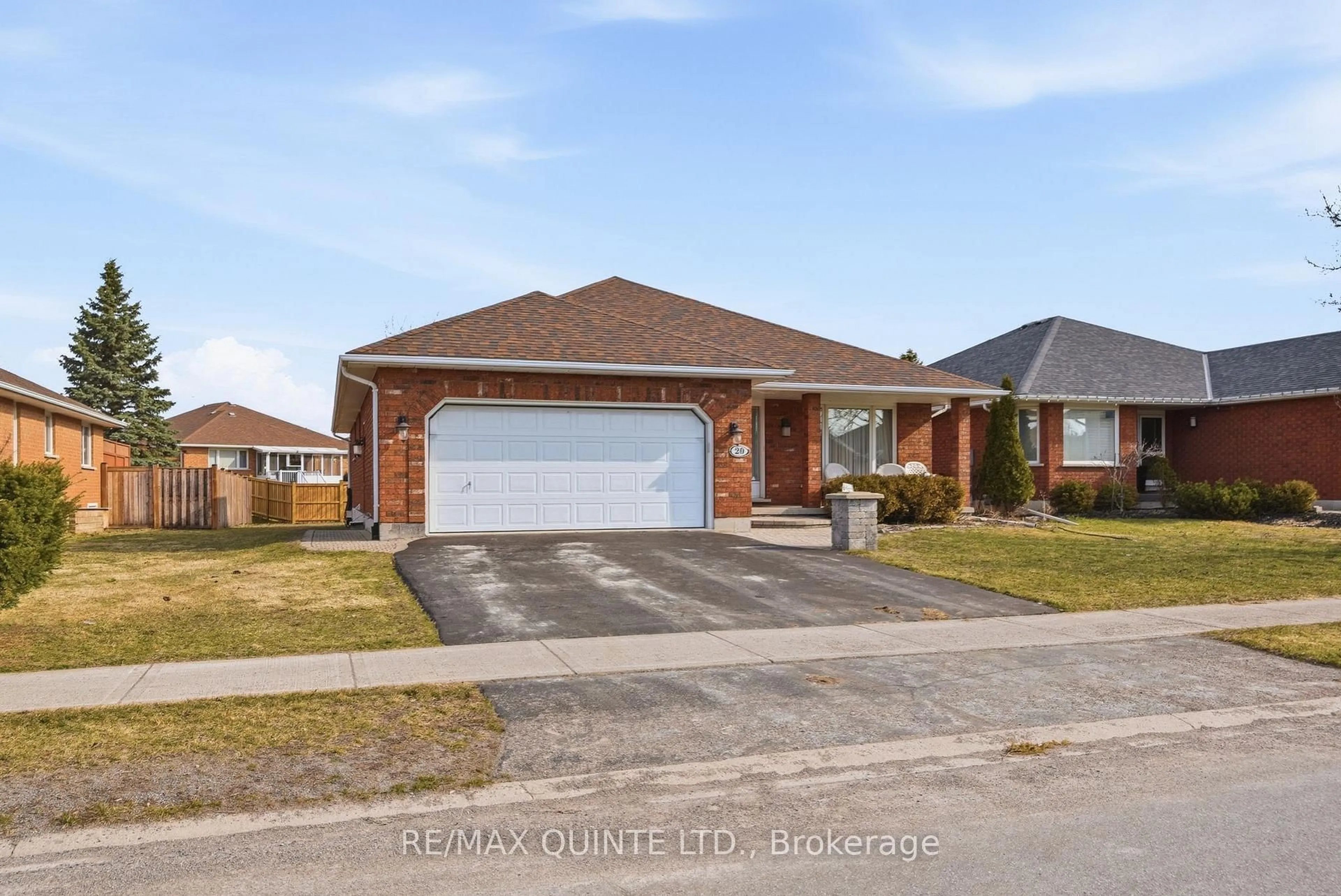 Home with brick exterior material, street for 20 Sumac Terr, Belleville Ontario K8N 5X4