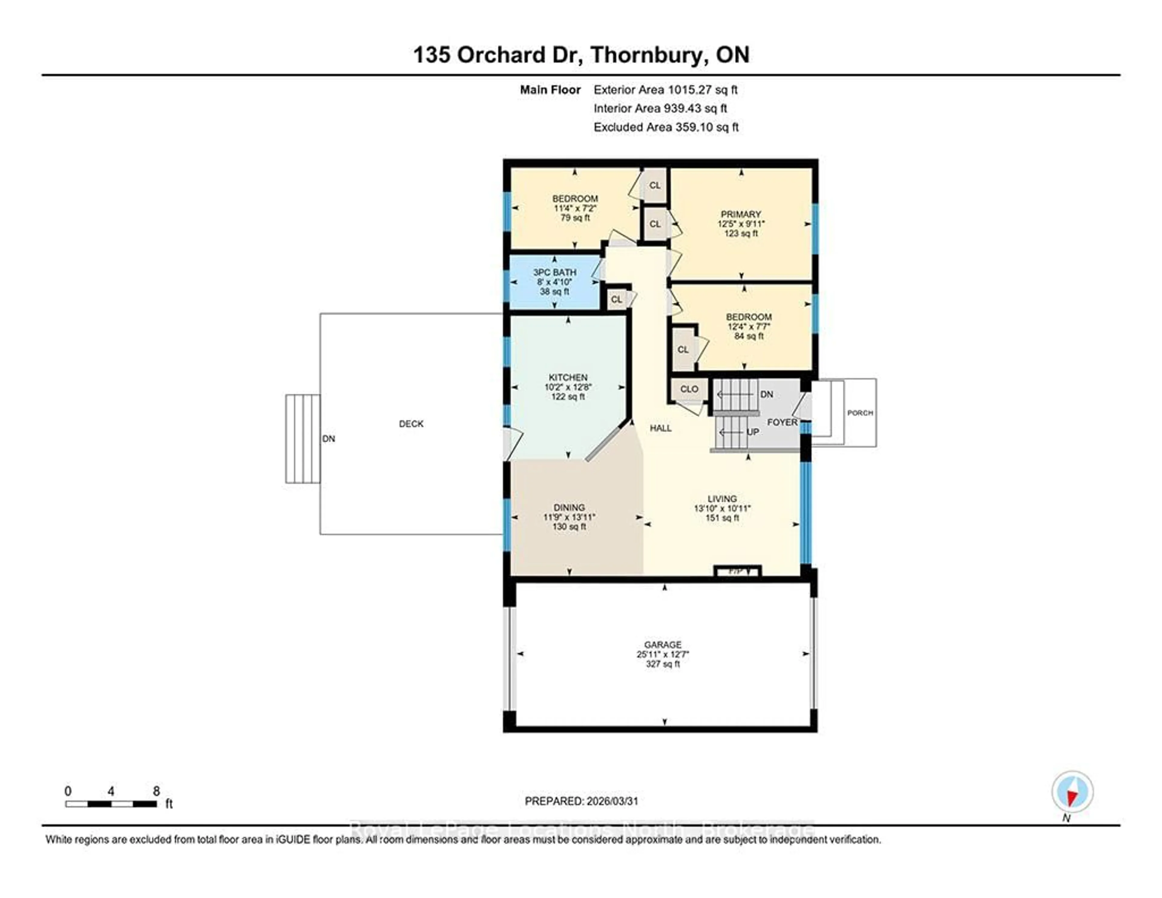 Floor plan for 135 Orchard Dr, Blue Mountains Ontario N0H 2P0