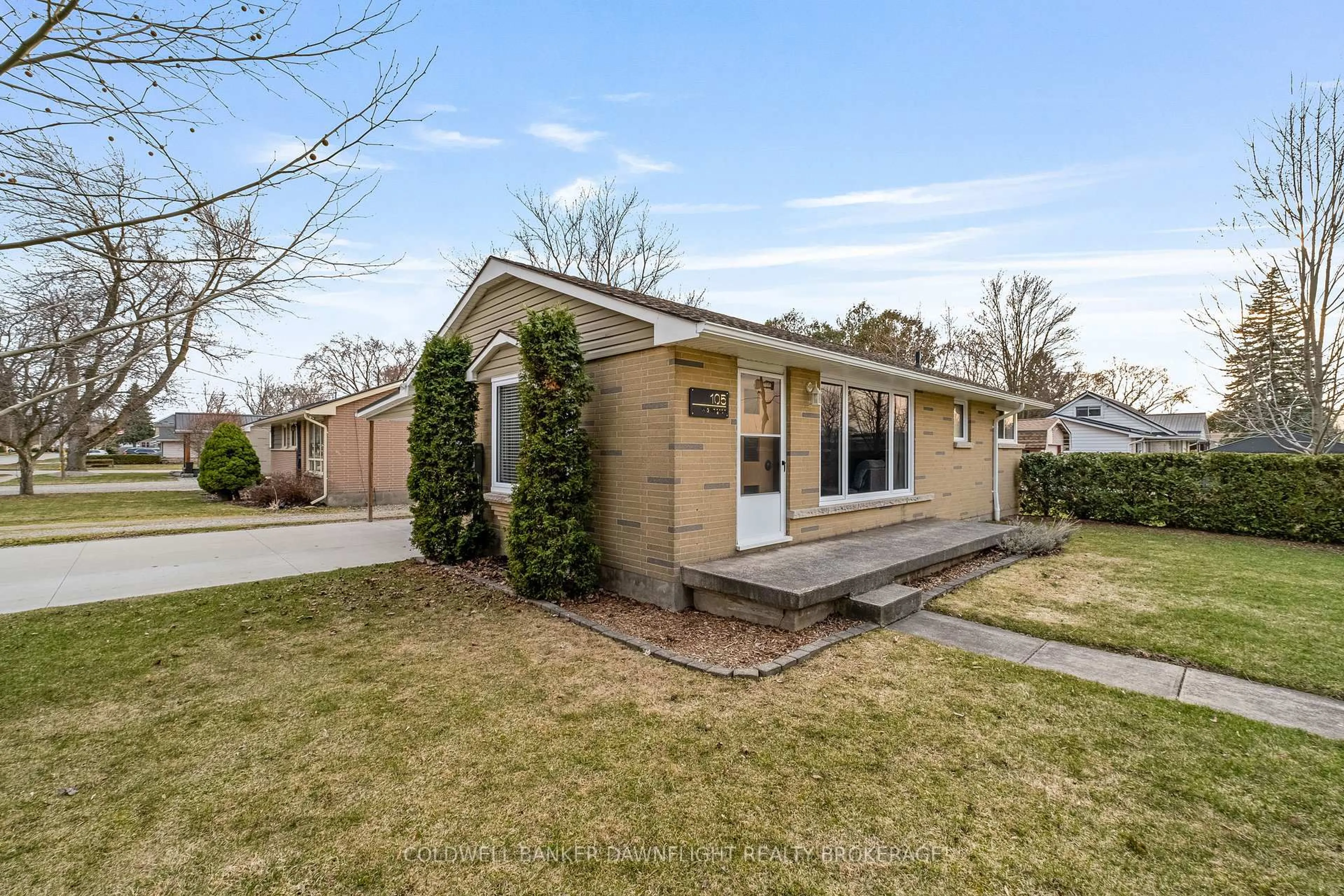 Home with brick exterior material, street for 105 Wellington St, South Huron Ontario N0M 1S2