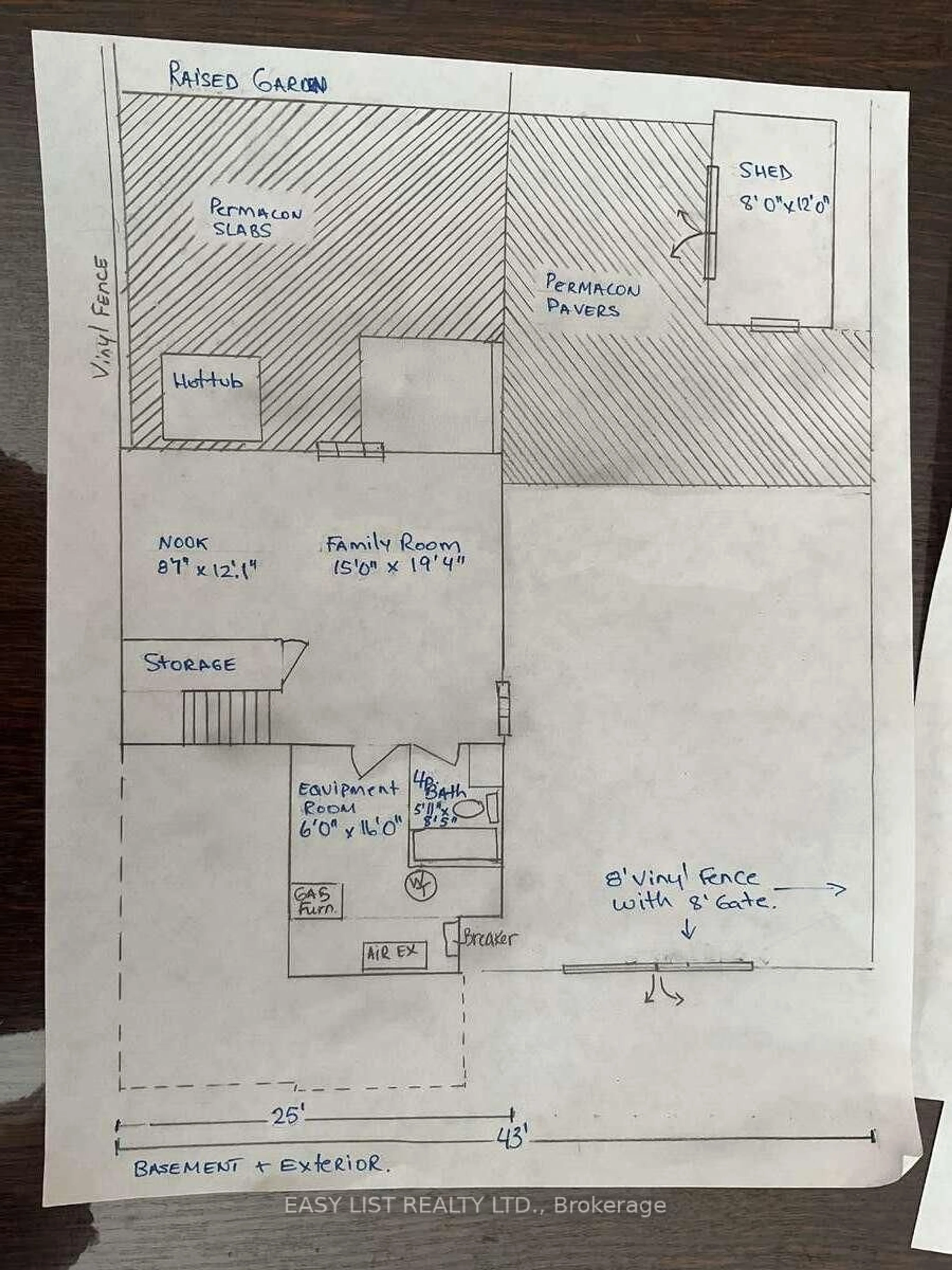 Floor plan for 306 Belfort Cres, Cornwall Ontario K6H 0H3