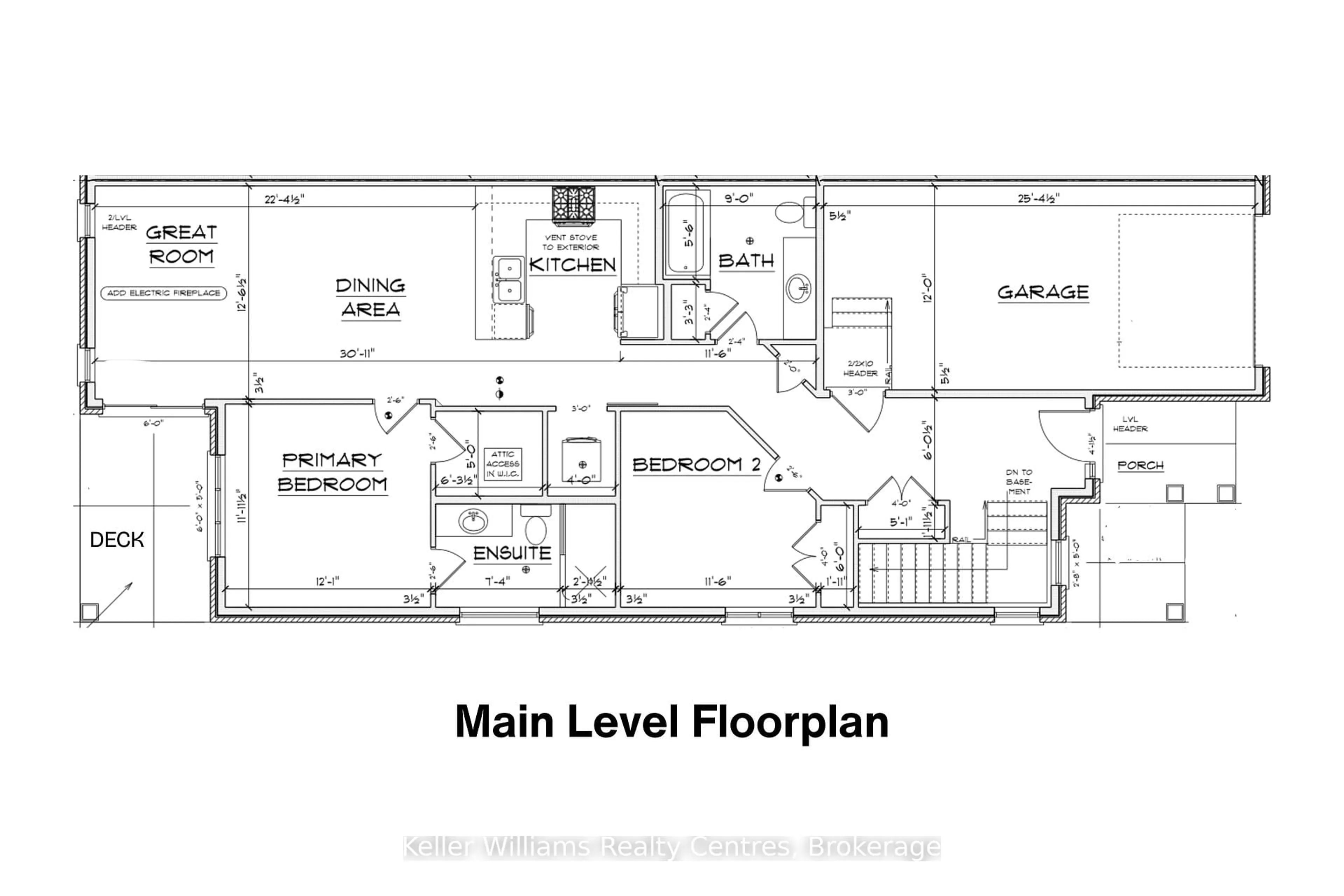Floor plan for 836 22nd Avenue A, Hanover Ontario N4N 0C6