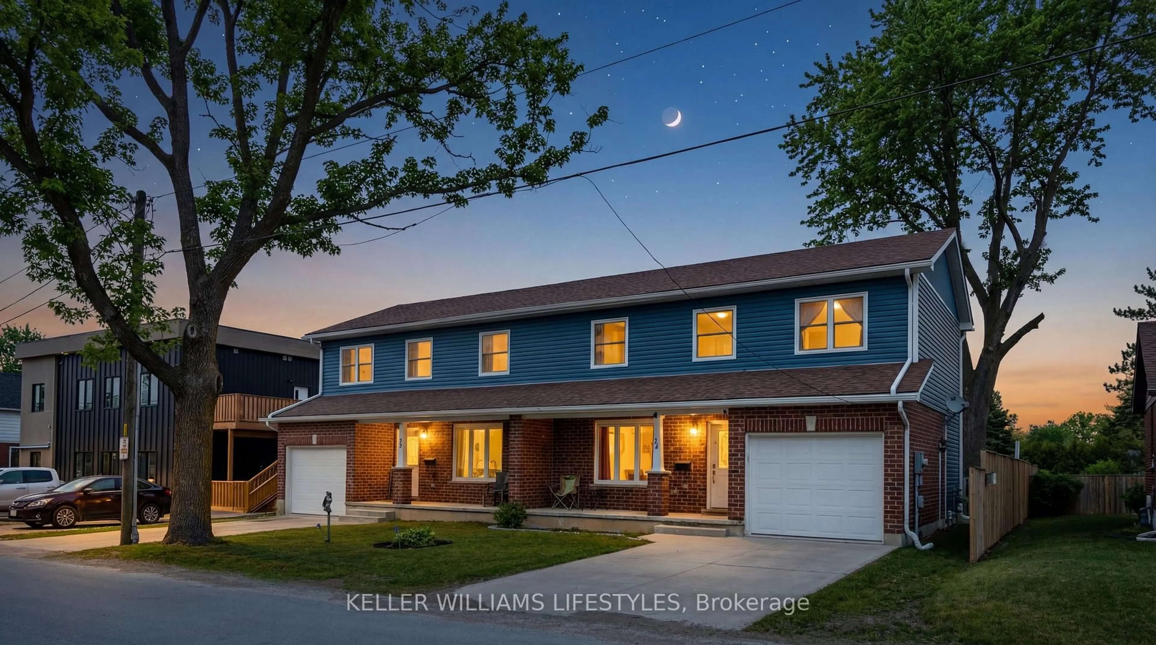 Home with brick exterior material, street for 321 - 325 Buchanan St, Strathroy-Caradoc Ontario N7G 1K6