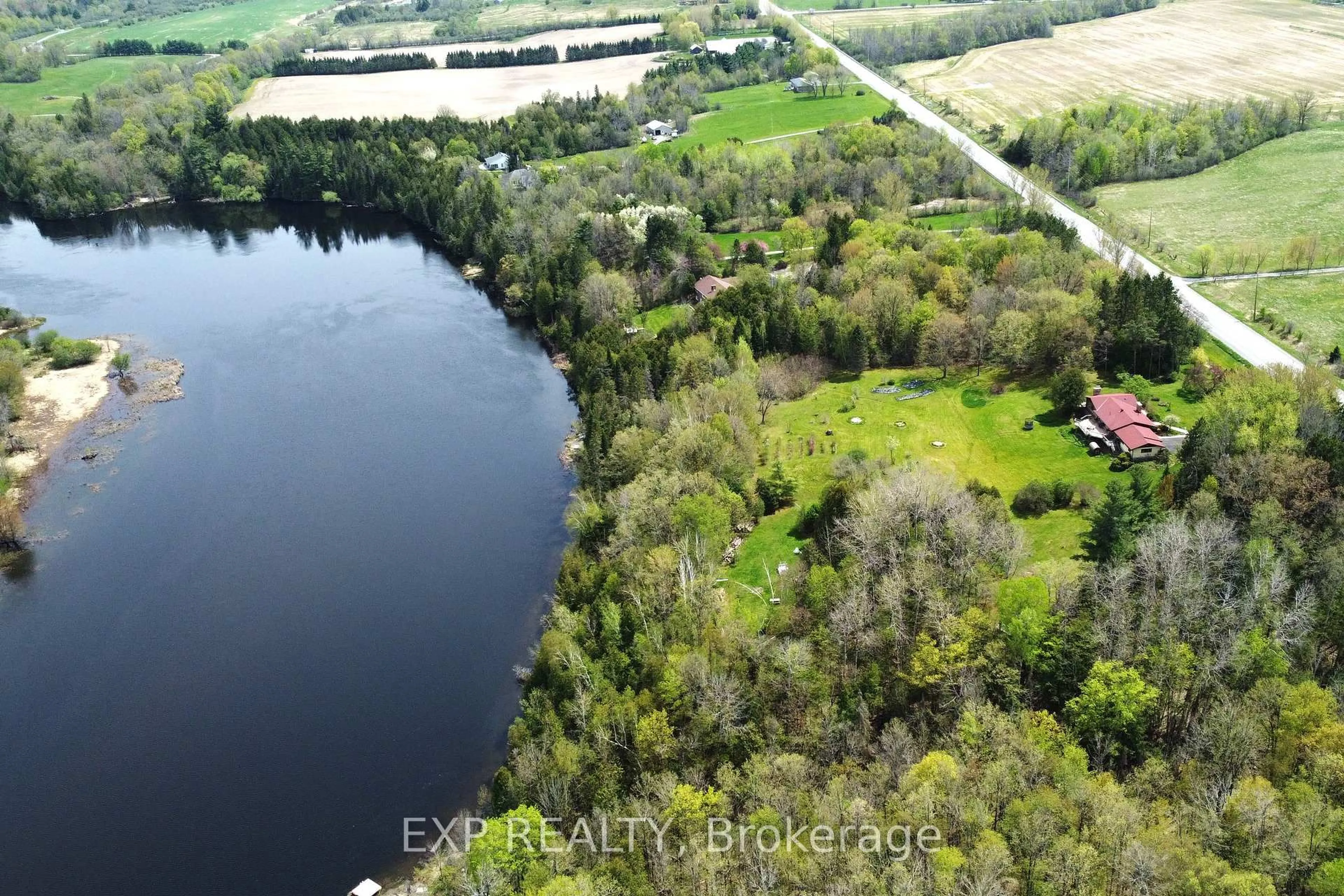 A pic from outside/outdoor area/front of a property/back of a property/a pic from drone, water/lake/river/ocean view for 4802 County Road 29 Rd, Almonte Ontario K0A 1A0