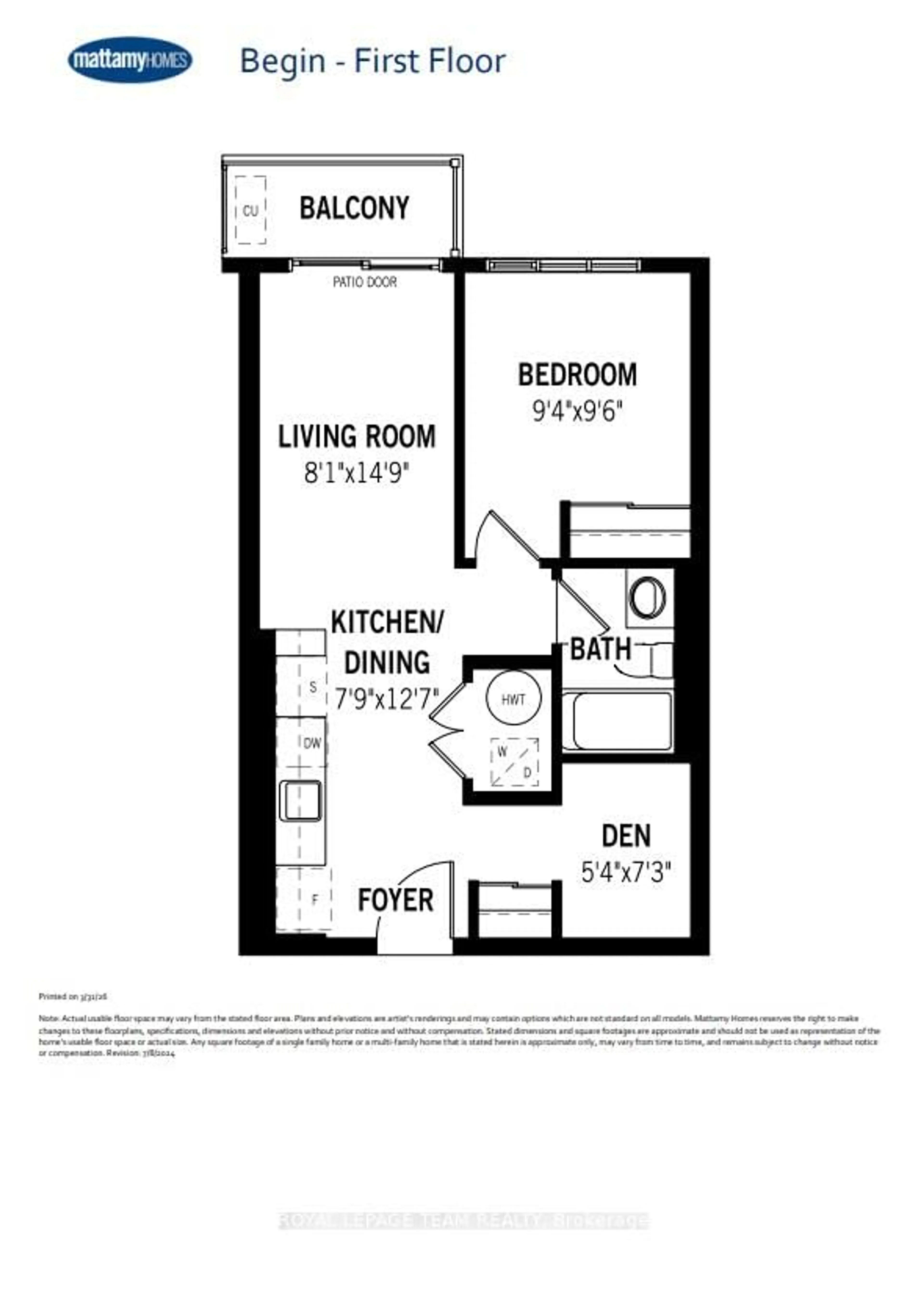 Floor plan for 2370 Tenth Line Rd #204, Orleans Ontario K4A 5V1