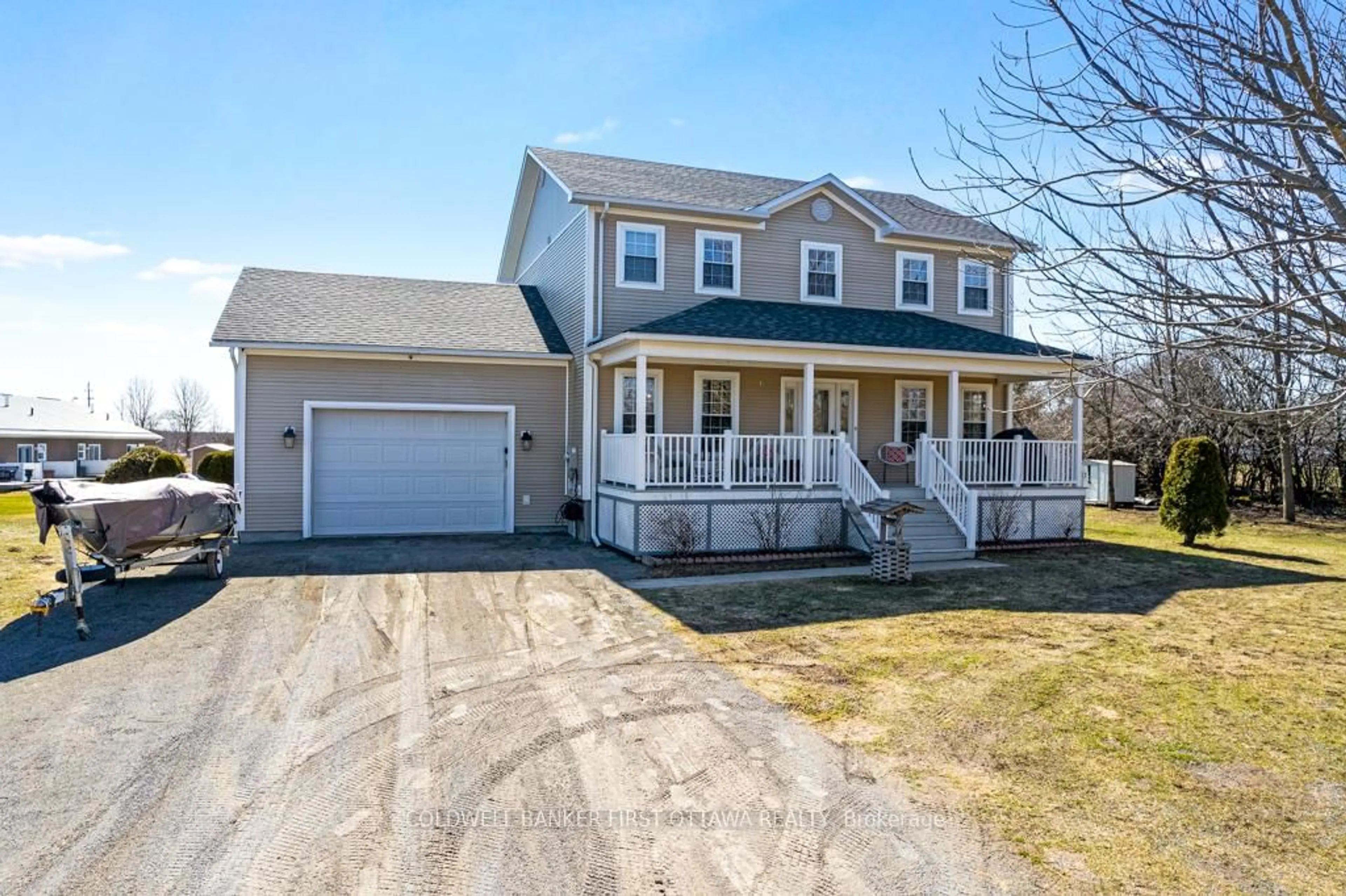 Home with vinyl exterior material, street for 237 WAYSIDE Dr, Drummond/North Elmsley Ontario K7R 3C8