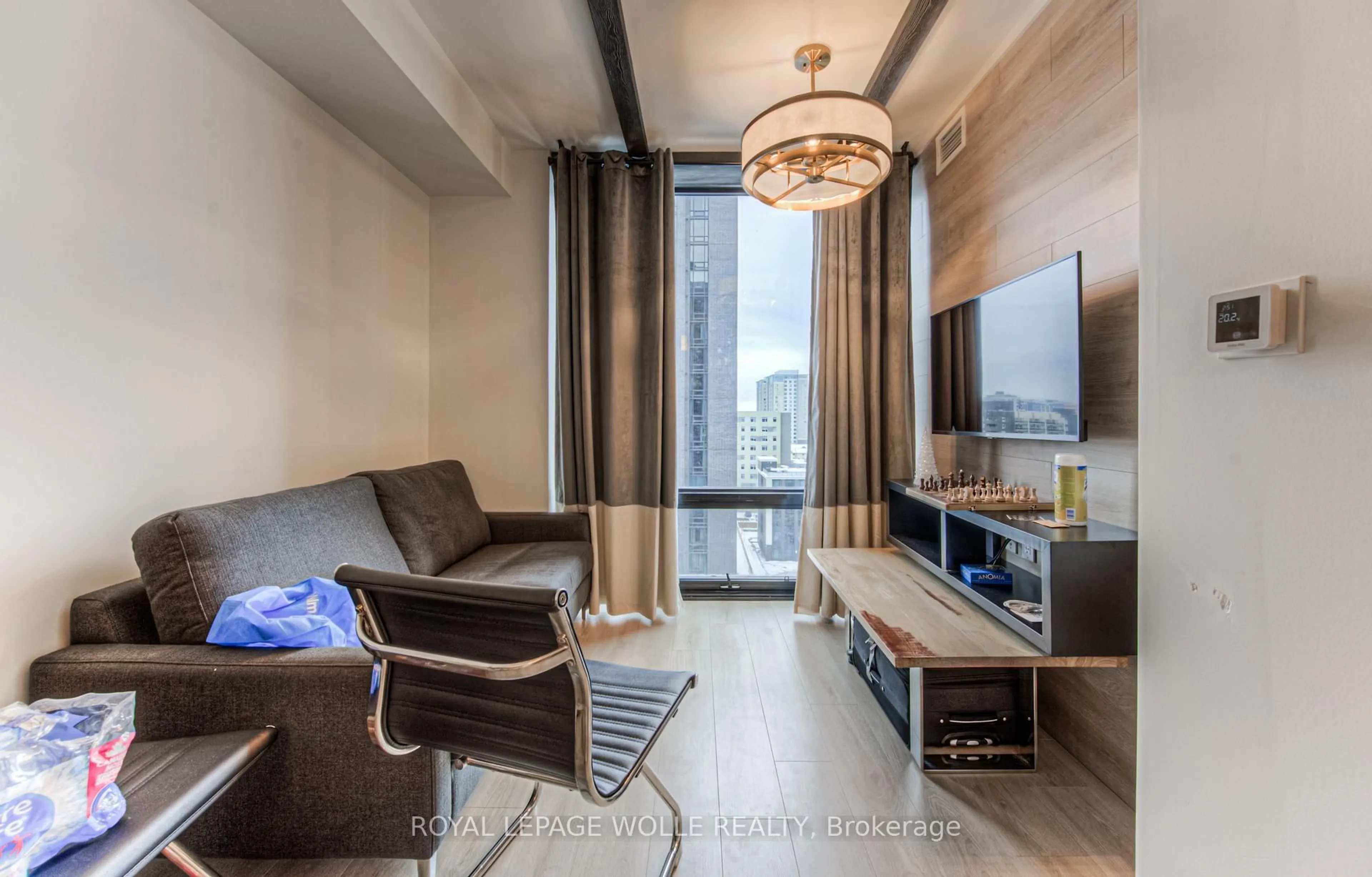 Living room with furniture, unknown for 145 Columbia St #1210, Waterloo Ontario N2L 0K7