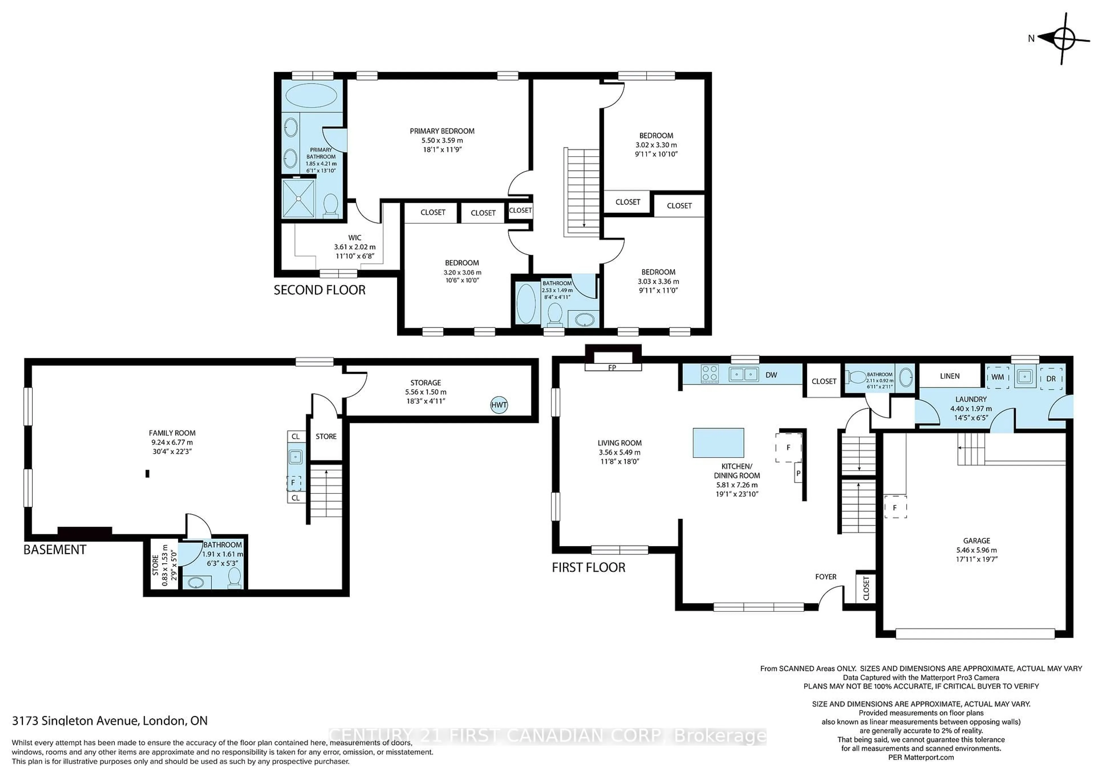 Floor plan for 3173 Singleton Ave, London South Ontario N6L 0B8