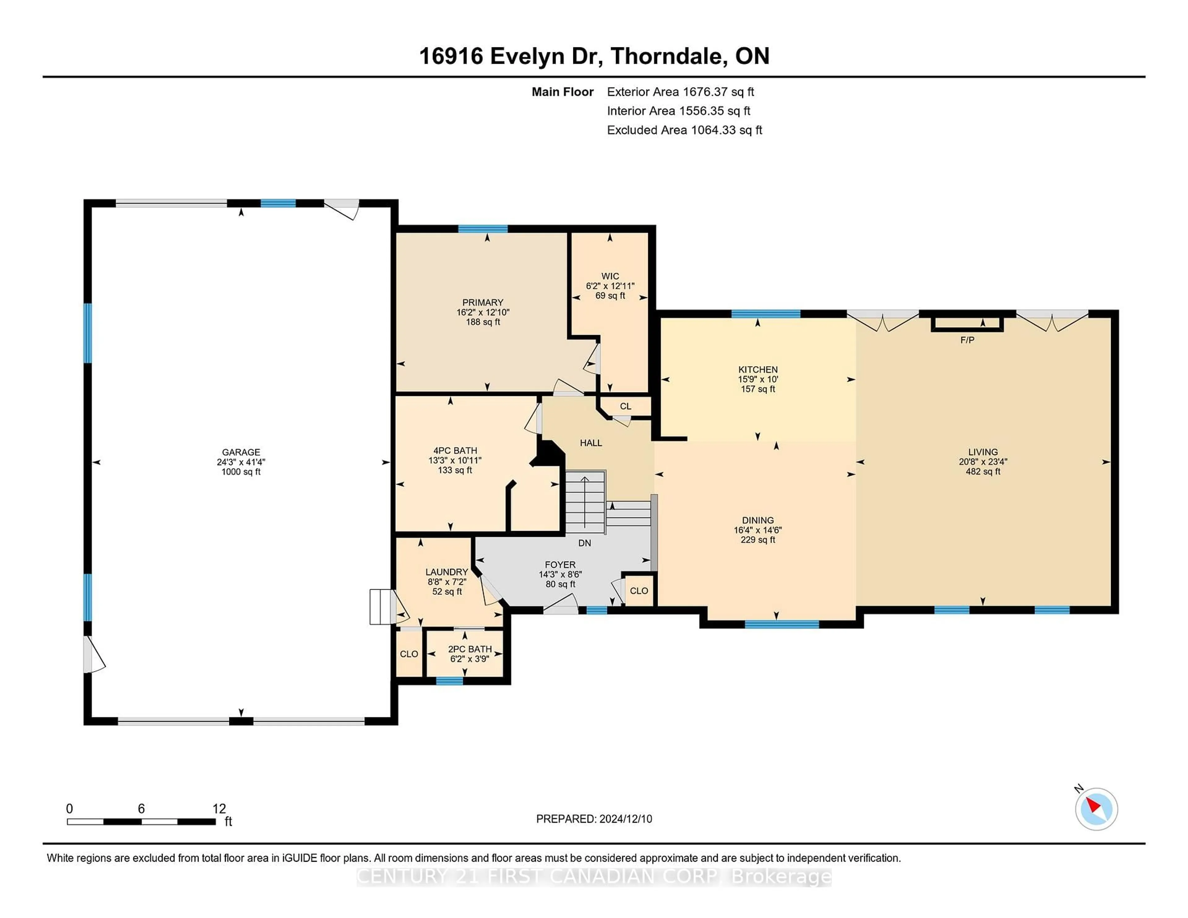 Floor plan for 16916 Evelyn Dr, Thames Centre Ontario N0M 2P0