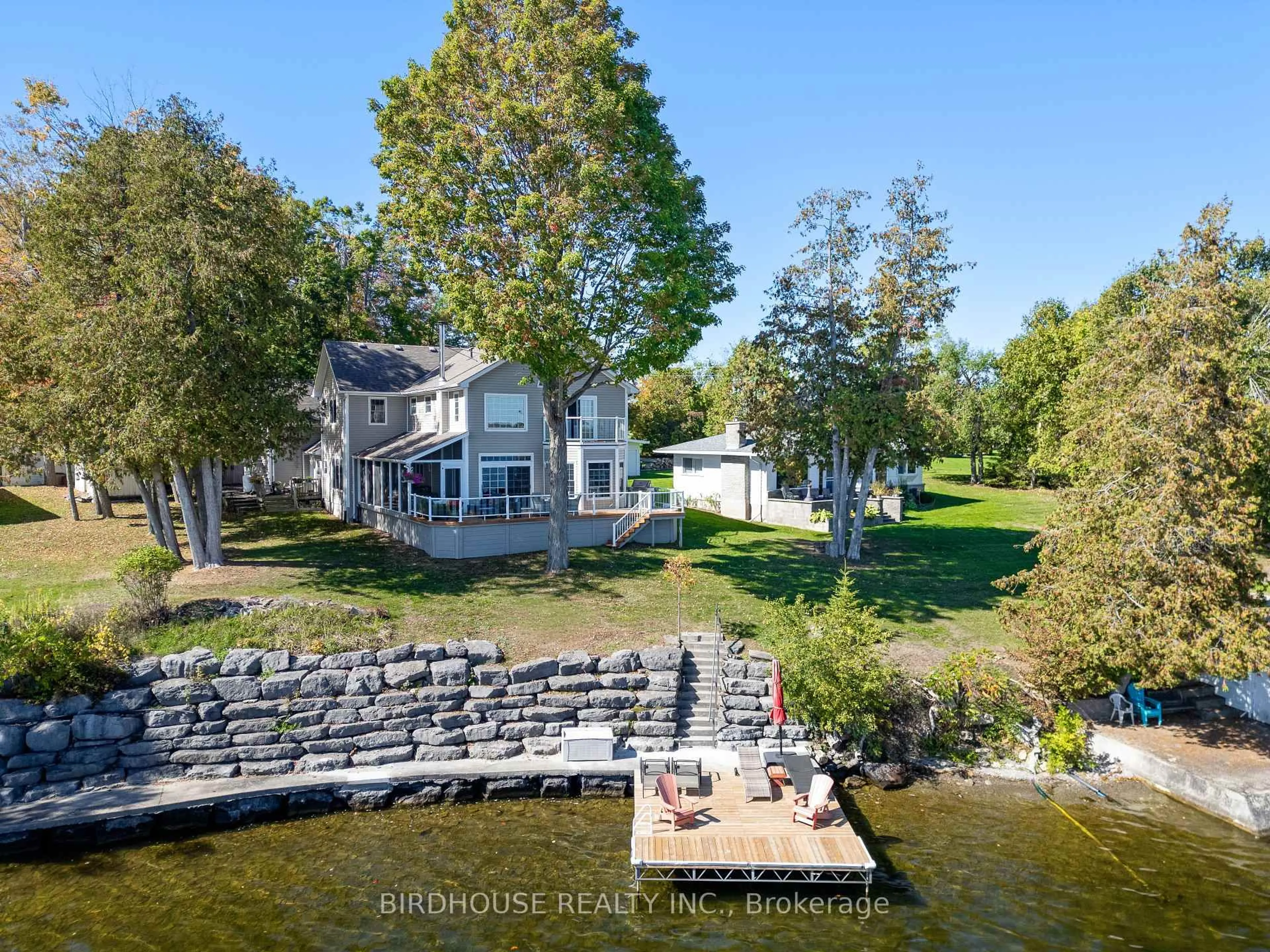 A pic from outside/outdoor area/front of a property/back of a property/a pic from drone, water/lake/river/ocean view for 12 Northview St, Kawartha Lakes Ontario K0M 1G0