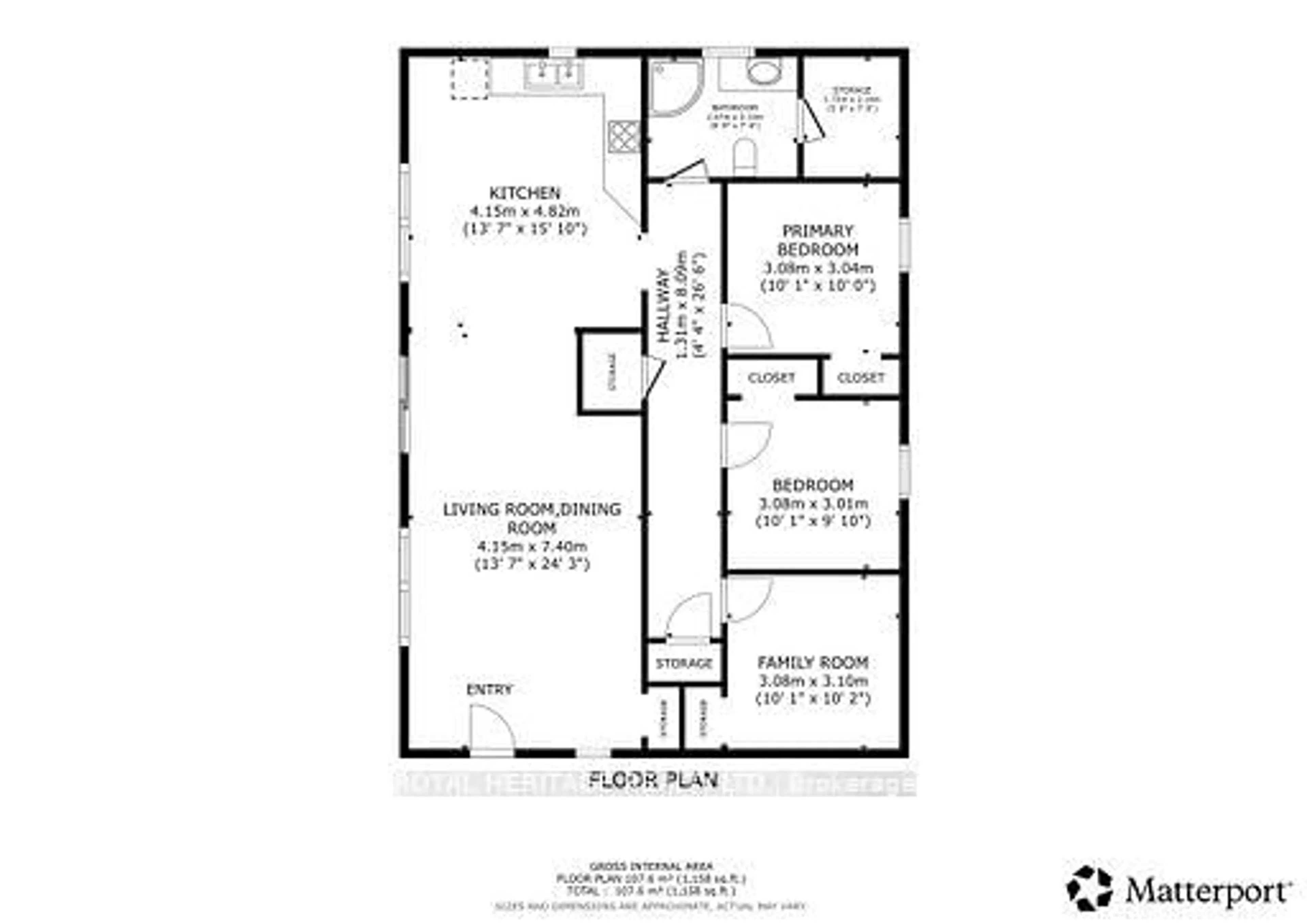 Floor plan for 1330 County Rd 49 Rd, Kawartha Lakes Ontario K0M 1A0