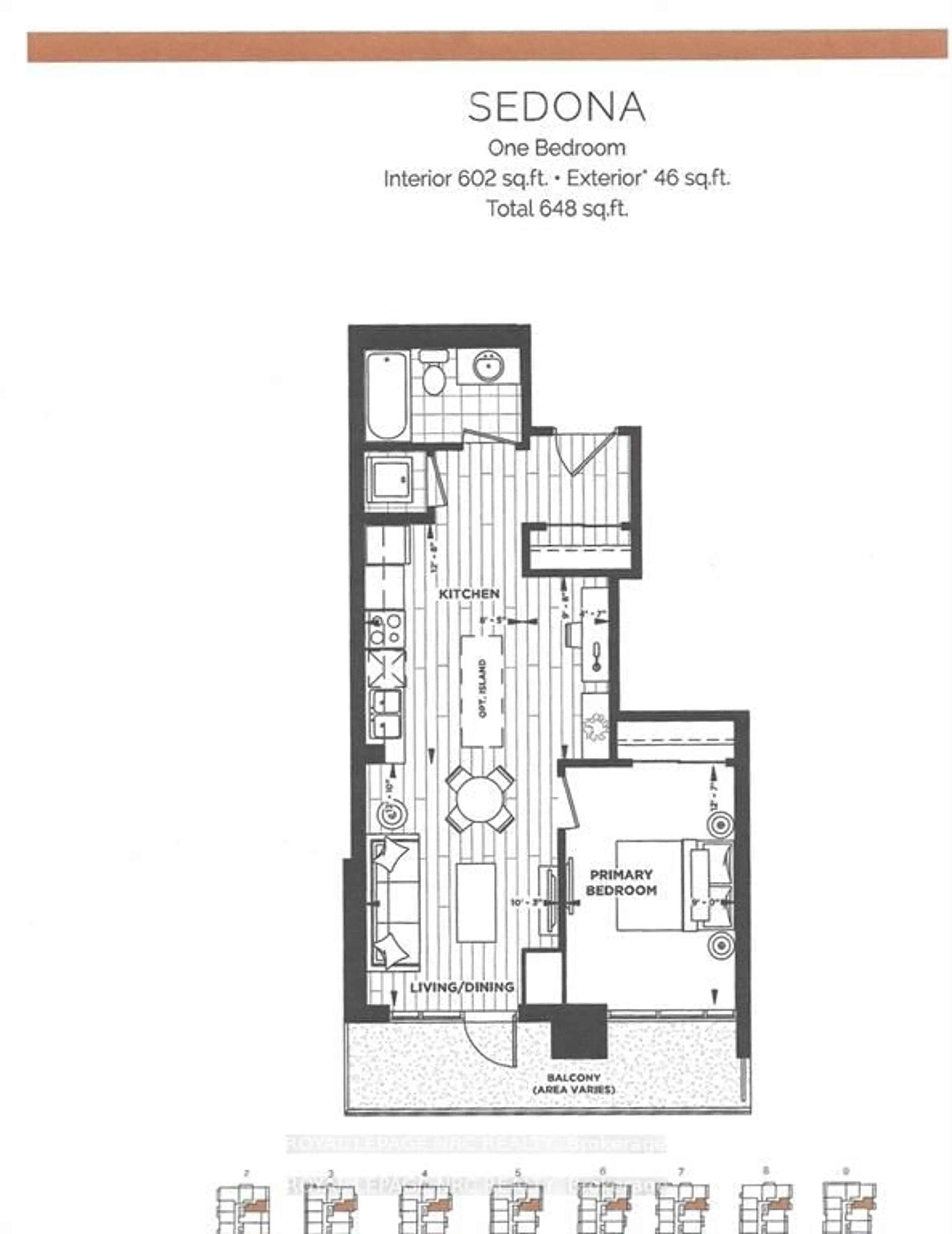 Floor plan for 461 Green Rd #921, Hamilton Ontario L8E 0L5