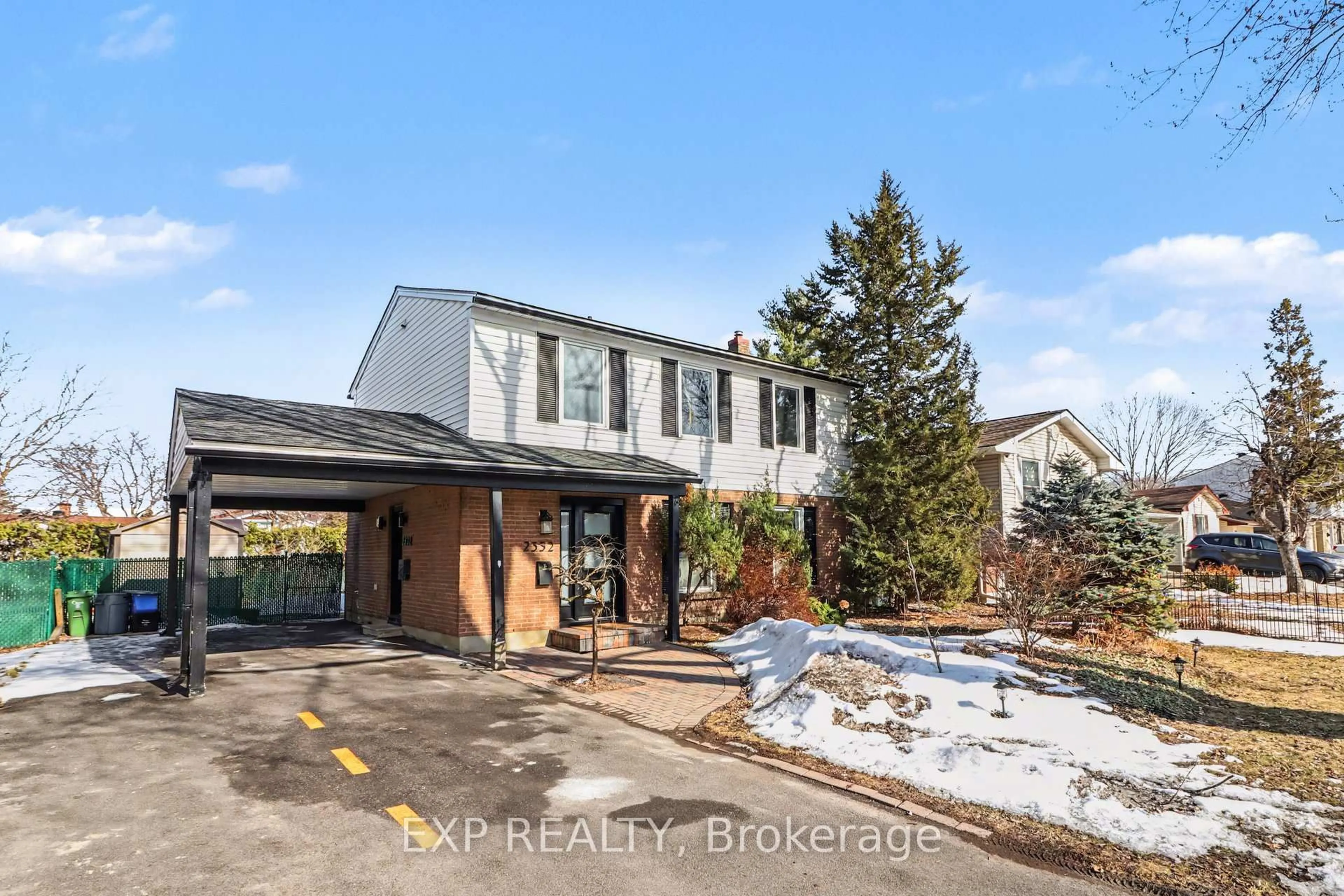 Home with brick exterior material, street for 2332 Ogilvie Rd, Ottawa Ontario K1J 7N6