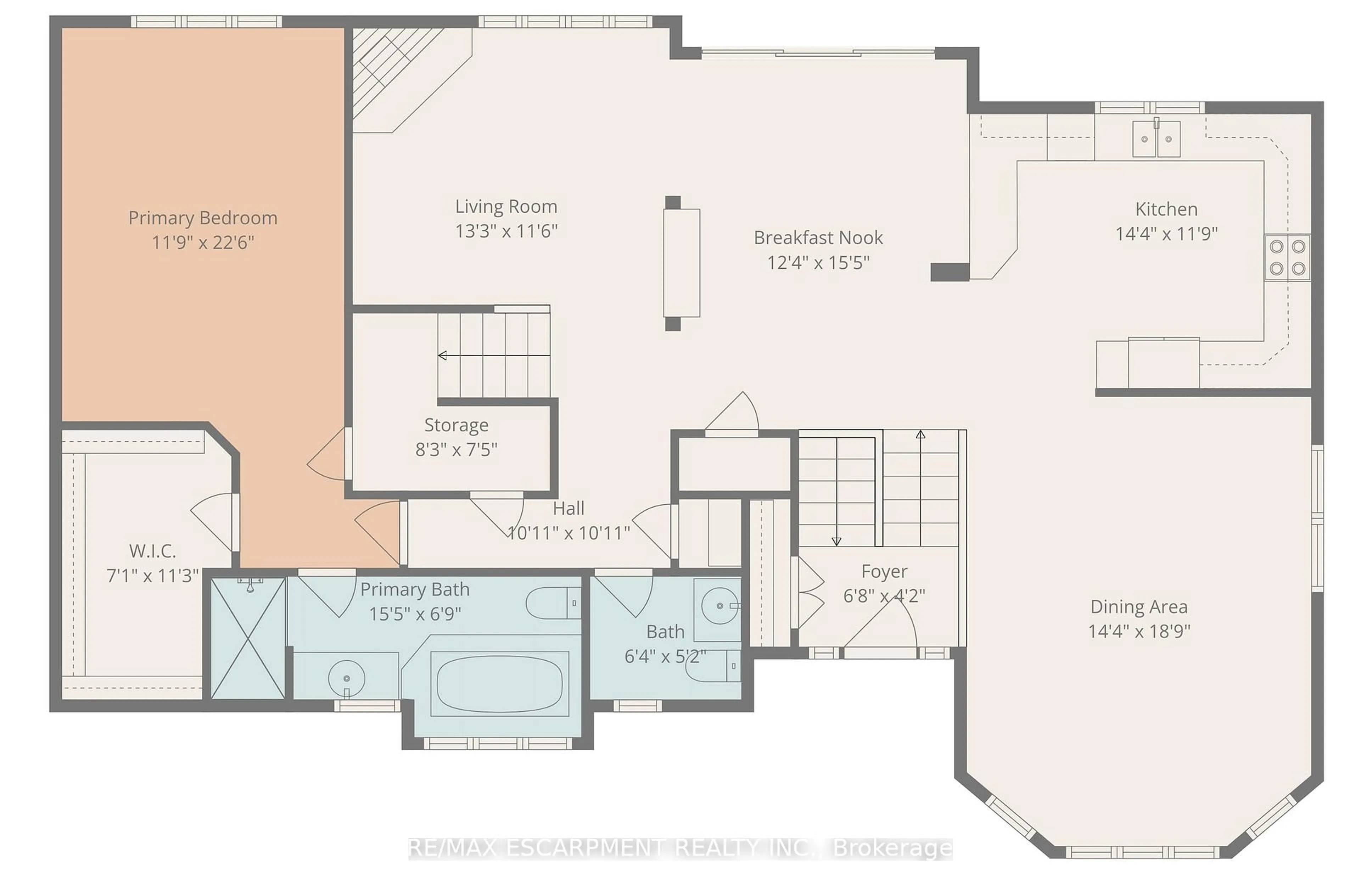 Floor plan for 130 Dorchester Dr, Grimsby Ontario L3M 1A8