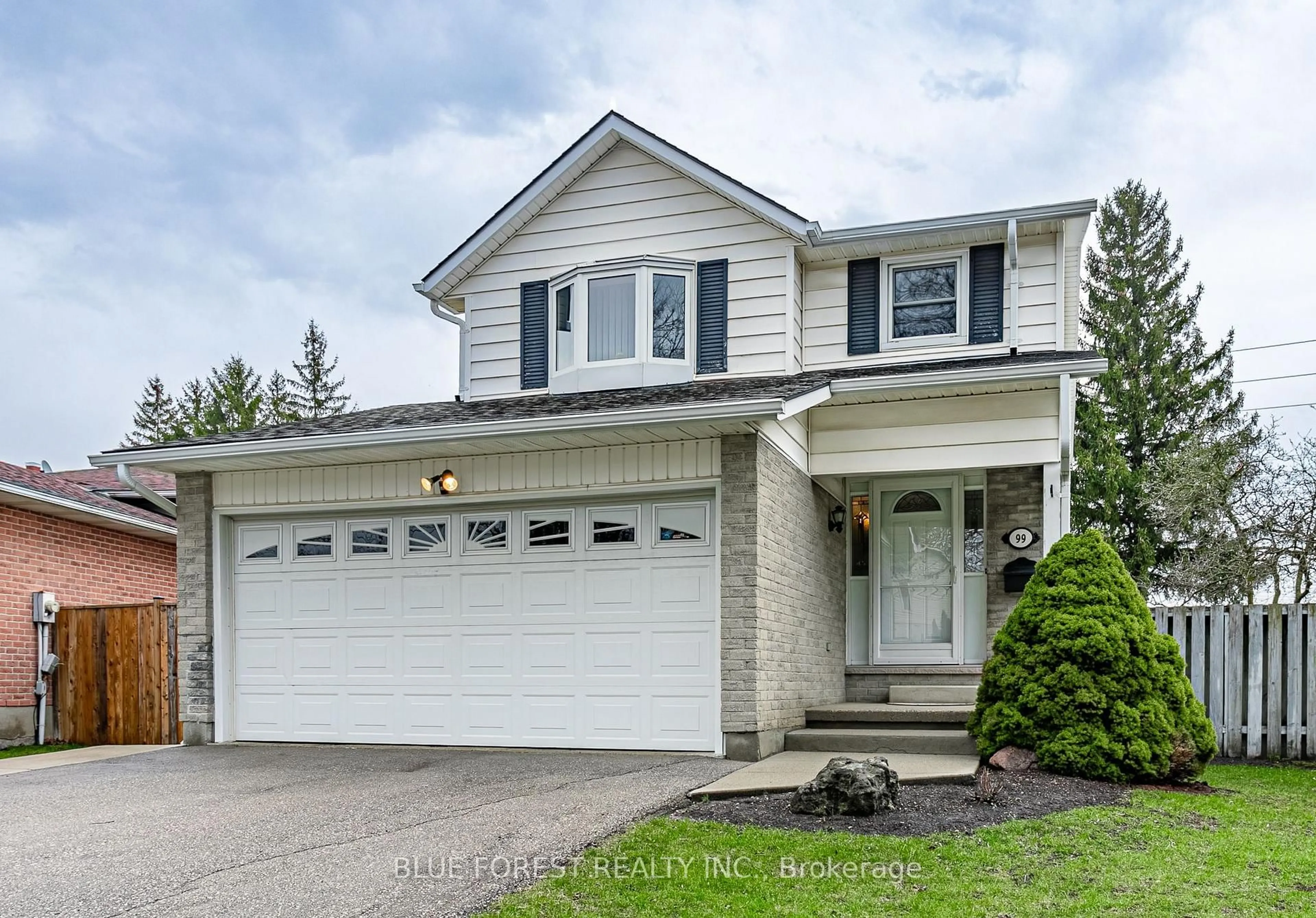 Home with vinyl exterior material, street for 99 Chancton Cres, London South Ontario N6E 2Y5