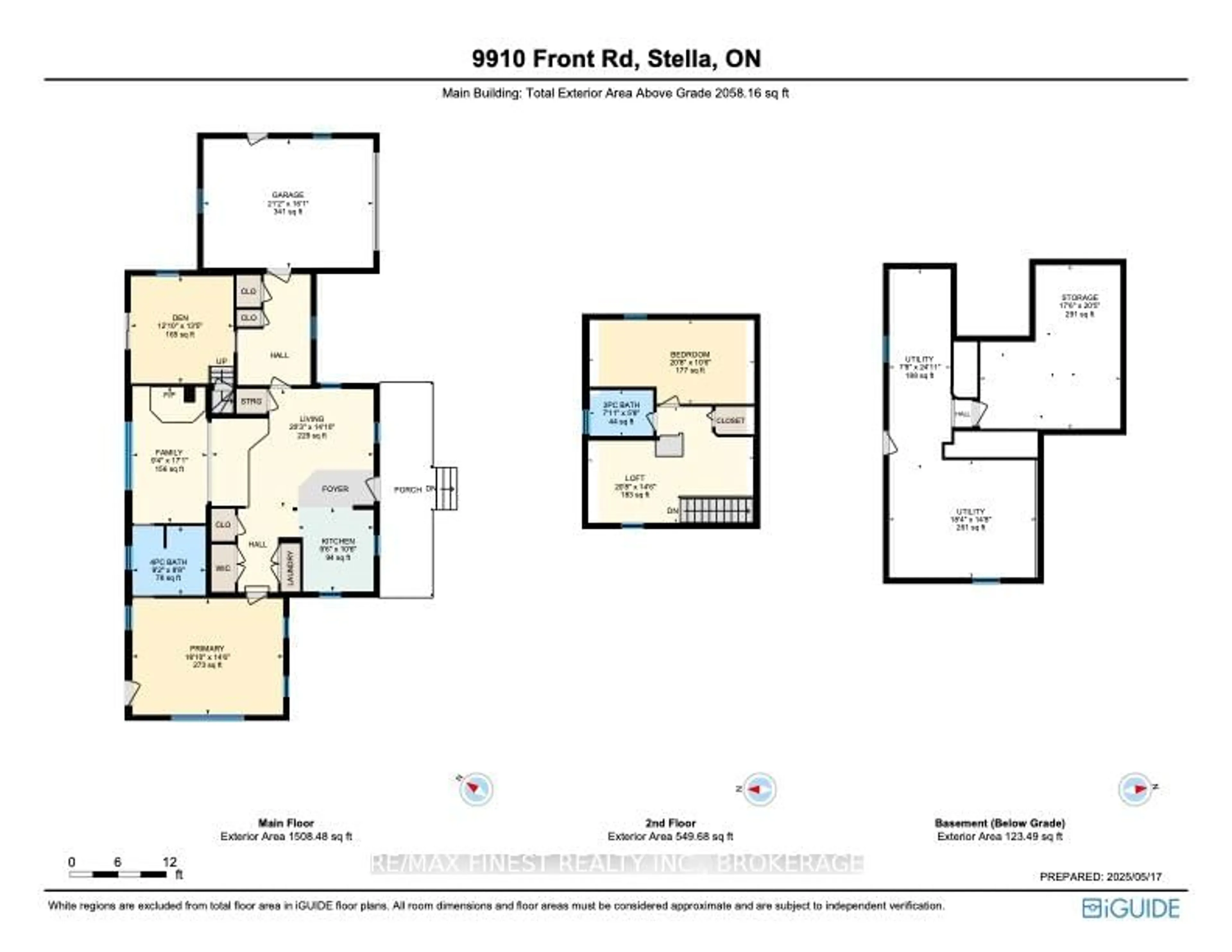 Floor plan for 9910 Front Rd, Stella Ontario K0H 2S0