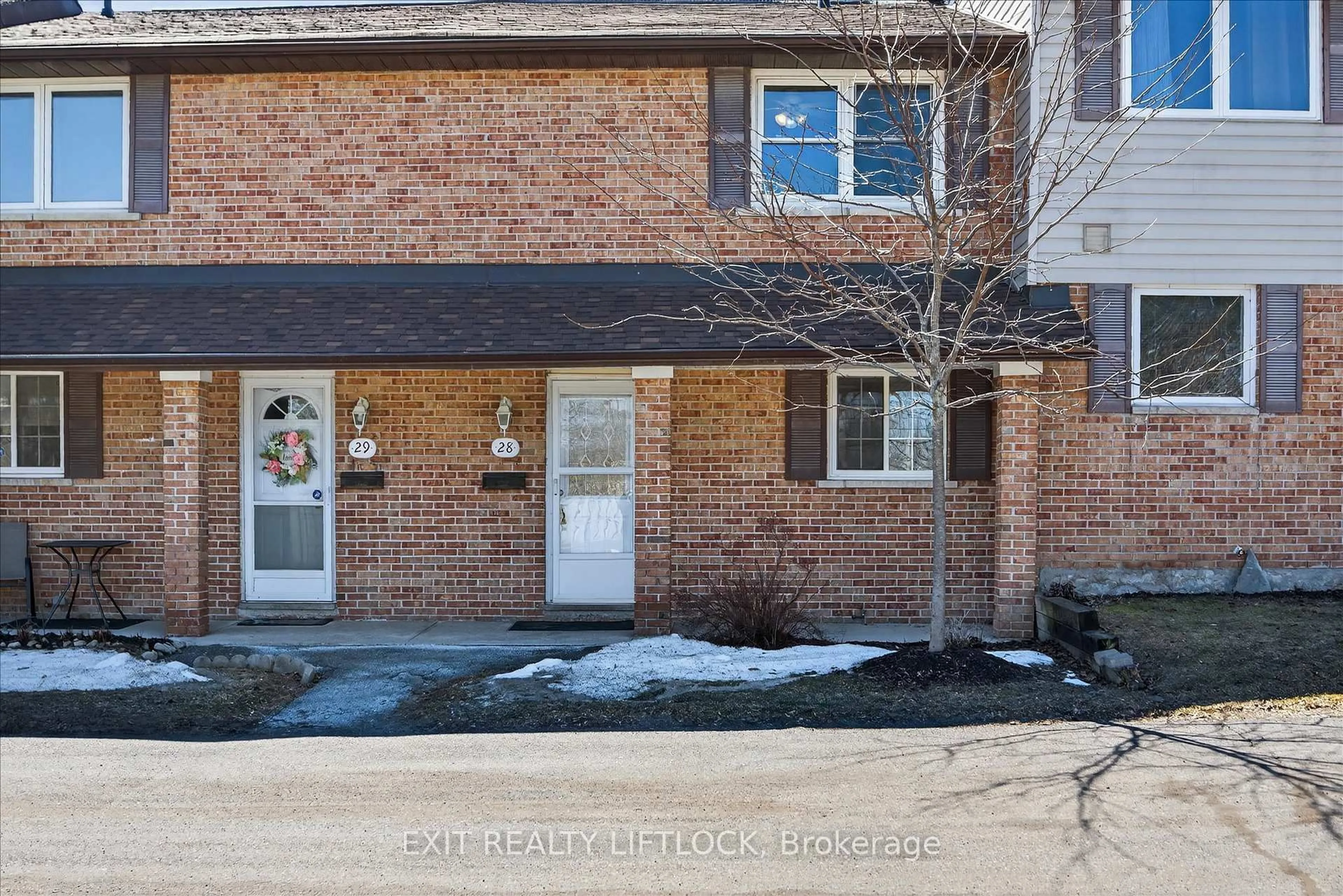 Home with brick exterior material, street for 996 Sydenham Rd #28, Peterborough Ontario K9J 7V7