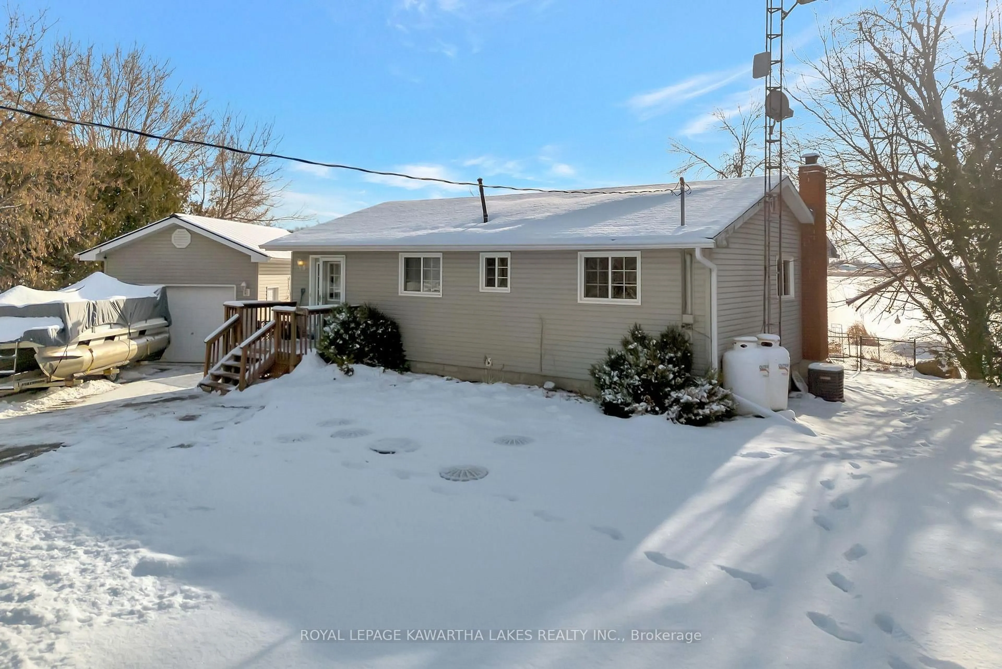 A pic from outside/outdoor area/front of a property/back of a property/a pic from drone, street for 222 O'Reilly Lane, Kawartha Lakes Ontario K0M 2C0